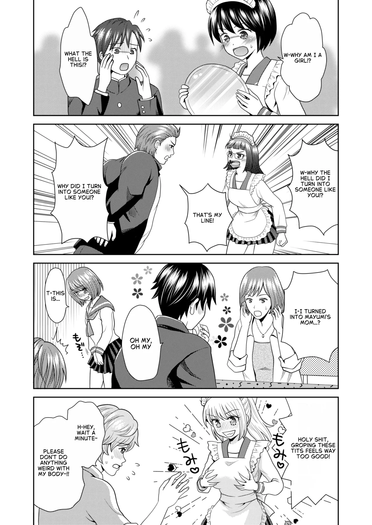 [Amuai Okashi Seisakusho (Yuukey)]Bunkasai de Danjoshuudan Irekawari!! | A group of boys and girls switch places at the school festival!![English] Page 12