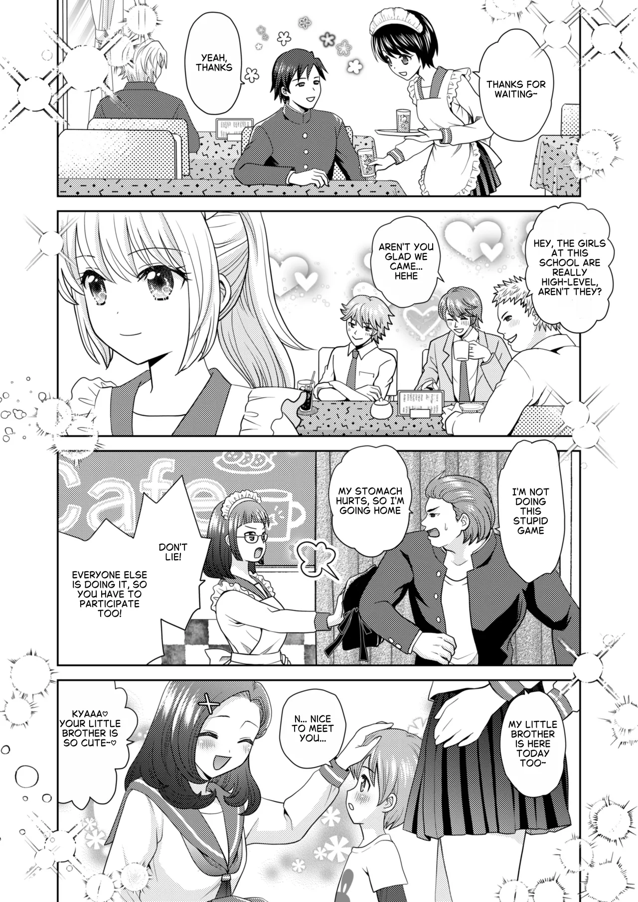 [Amuai Okashi Seisakusho (Yuukey)]Bunkasai de Danjoshuudan Irekawari!! | A group of boys and girls switch places at the school festival!![English] Page 3
