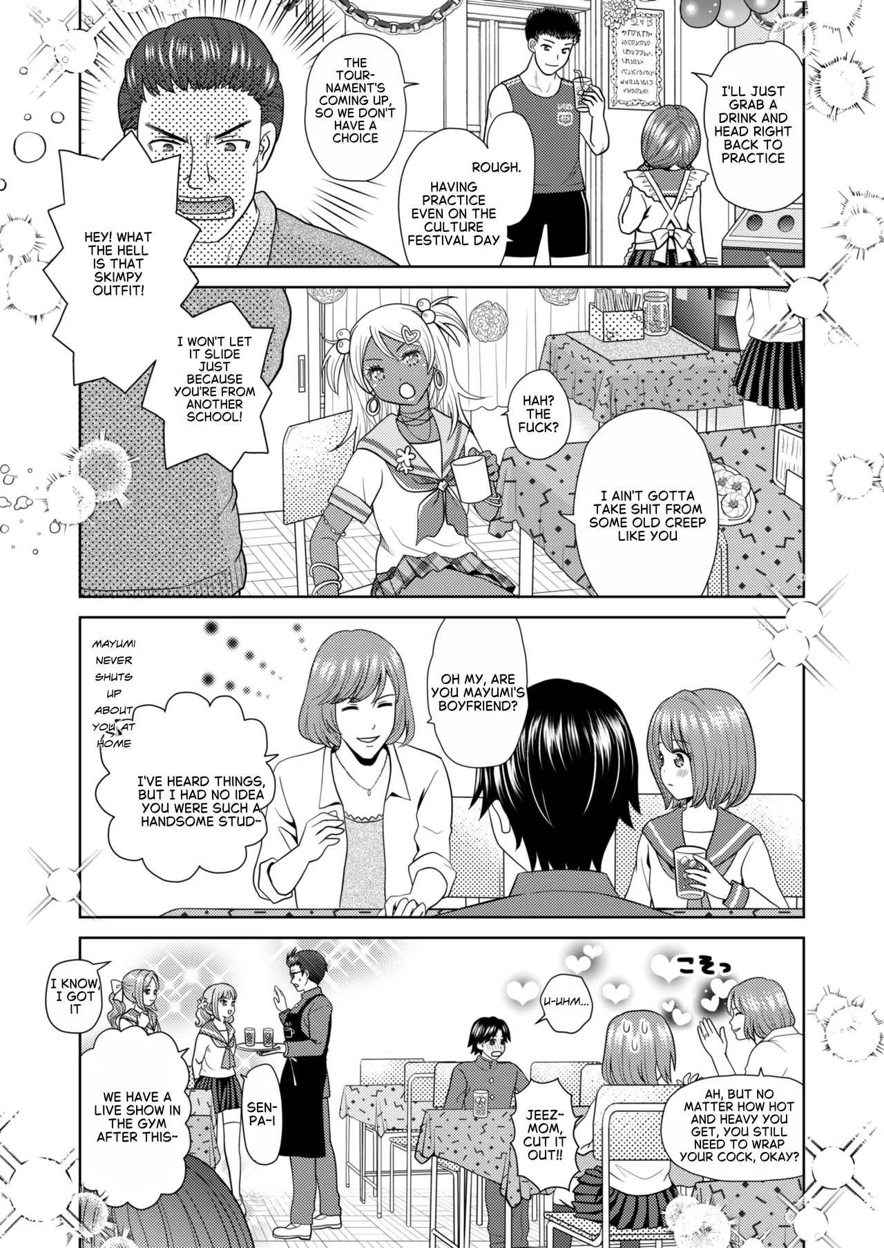 [Amuai Okashi Seisakusho (Yuukey)]Bunkasai de Danjoshuudan Irekawari!! | A group of boys and girls switch places at the school festival!![English] Page 4