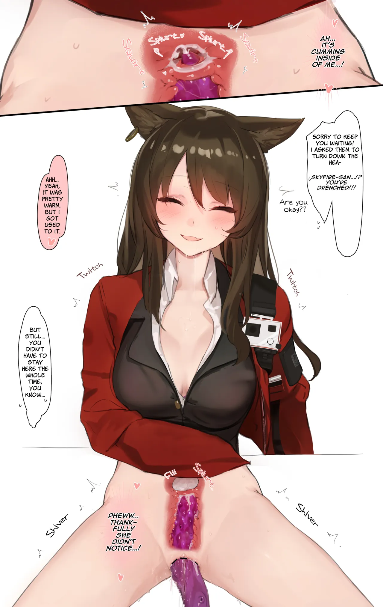 [Neko no Youchuu]Skyfire ga Shokushu ni Echiechi Sarechau Ohanashi | A Story Where Skyfire Gets Lewd Things Done to Her by Tentacles(Arknights) [English] [Siesta Scans] Page 15
