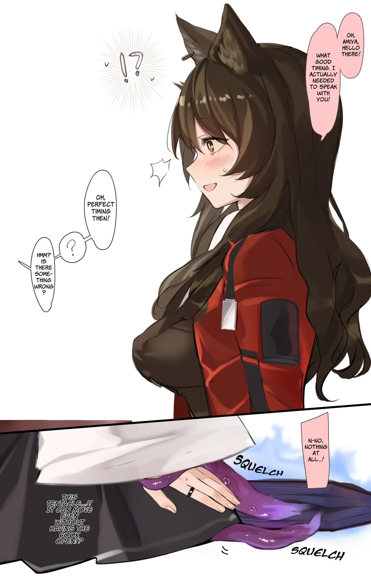[Neko no Youchuu]Skyfire ga Shokushu ni Echiechi Sarechau Ohanashi | A Story Where Skyfire Gets Lewd Things Done to Her by Tentacles(Arknights) [English] [Siesta Scans] Page 3