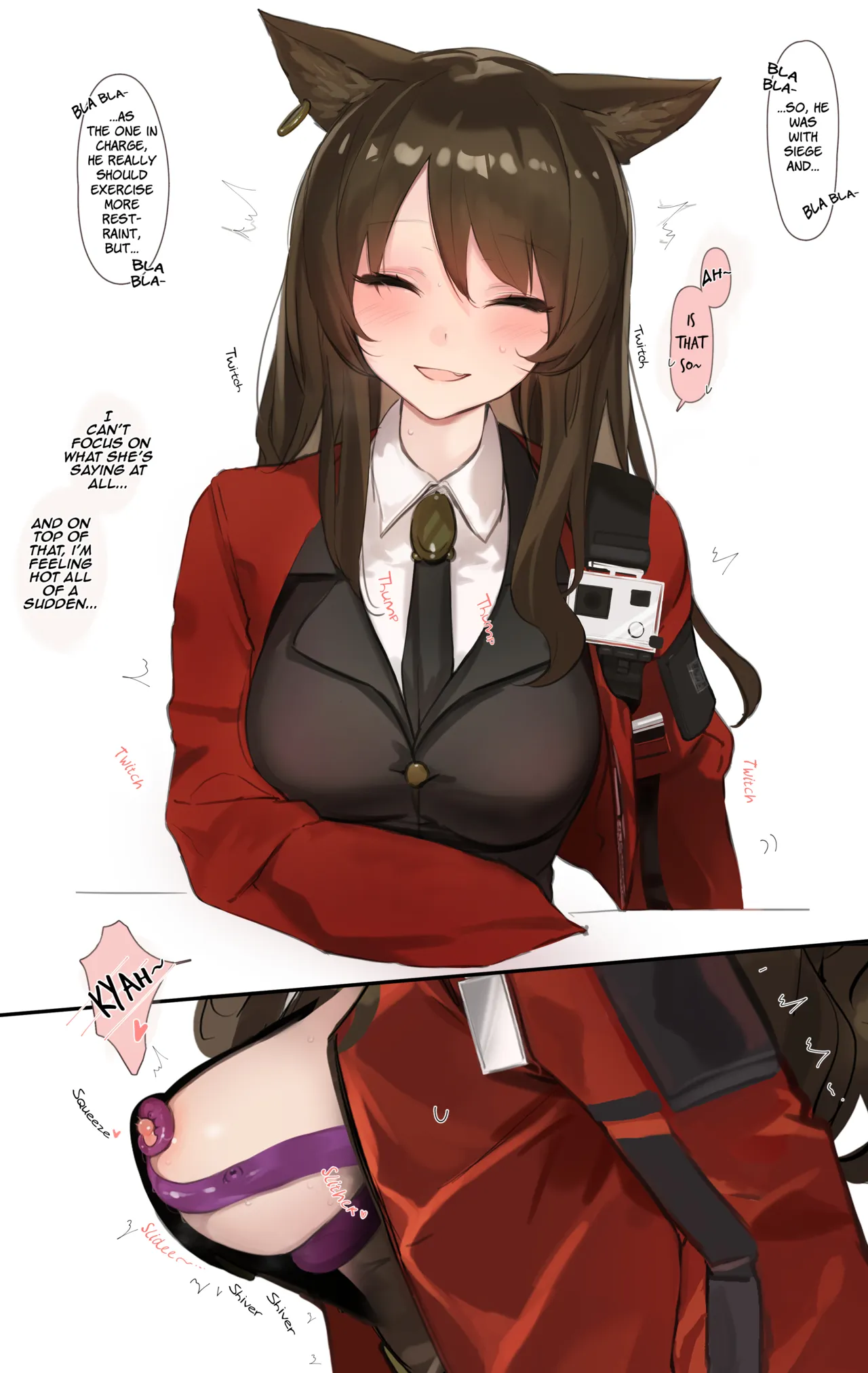 [Neko no Youchuu]Skyfire ga Shokushu ni Echiechi Sarechau Ohanashi | A Story Where Skyfire Gets Lewd Things Done to Her by Tentacles(Arknights) [English] [Siesta Scans] Page 5