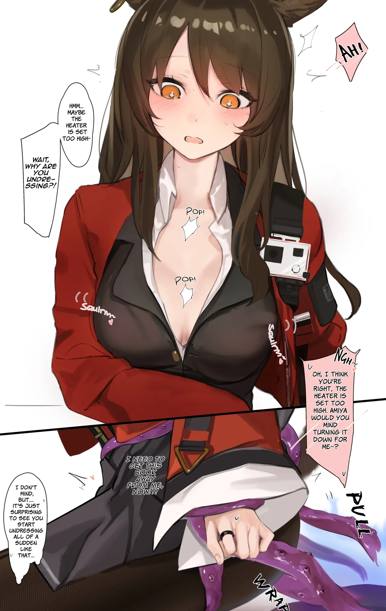 [Neko no Youchuu]Skyfire ga Shokushu ni Echiechi Sarechau Ohanashi | A Story Where Skyfire Gets Lewd Things Done to Her by Tentacles(Arknights) [English] [Siesta Scans] Page 7