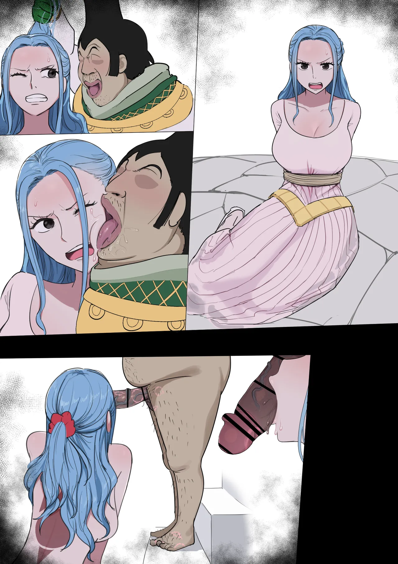 [giga]Vivi x Tenryuubito Dorei Ochi Tamaname Fella(One Piece) Page 1