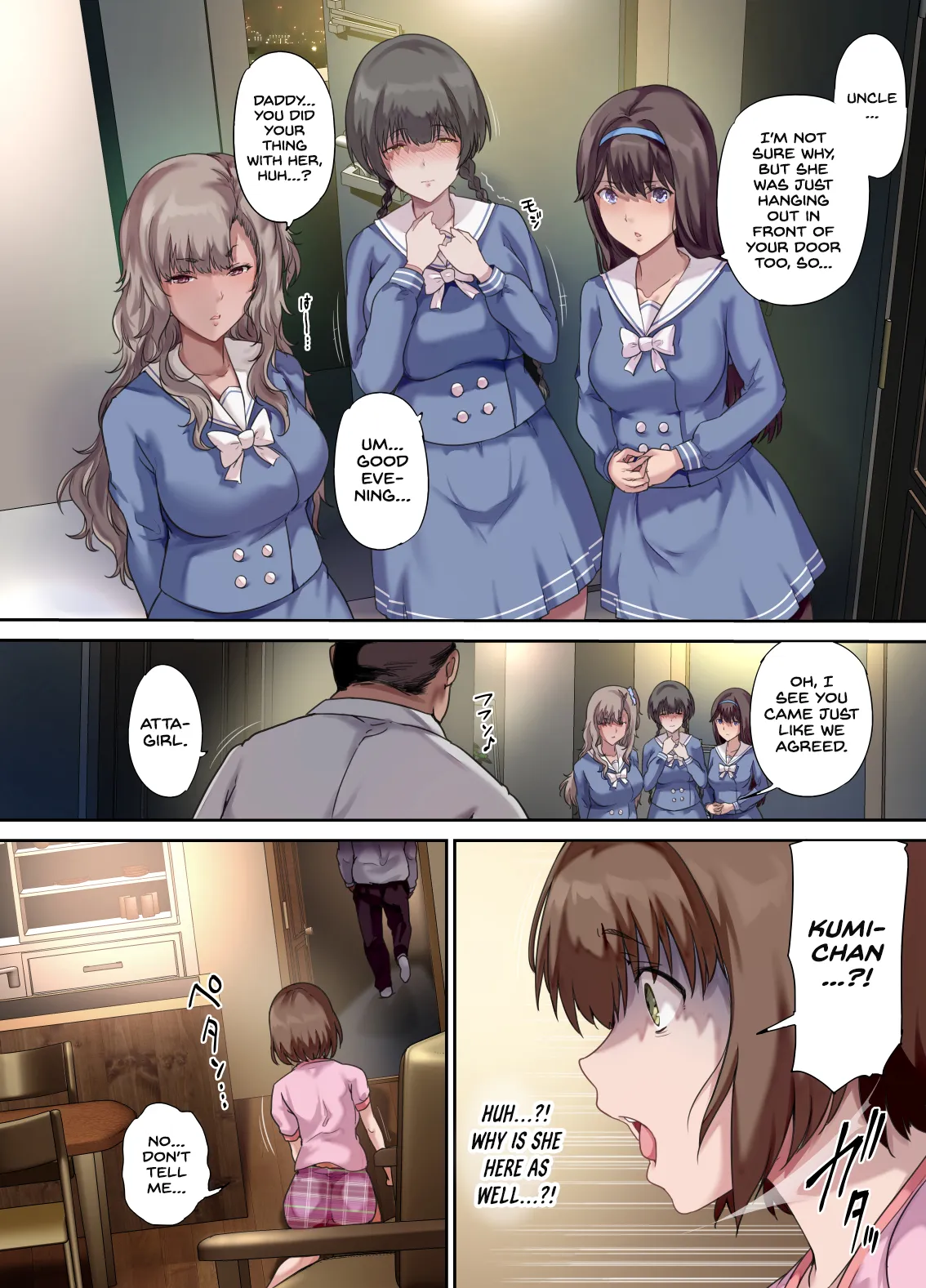 [Kisei Toukyoku (Richard Bahman)]Papa no Shinshitsu wa Musume Tomodachi no Tamariba 2 -Atarashii Tomodachi Hen-[English] [Project Valvrein] Page 39