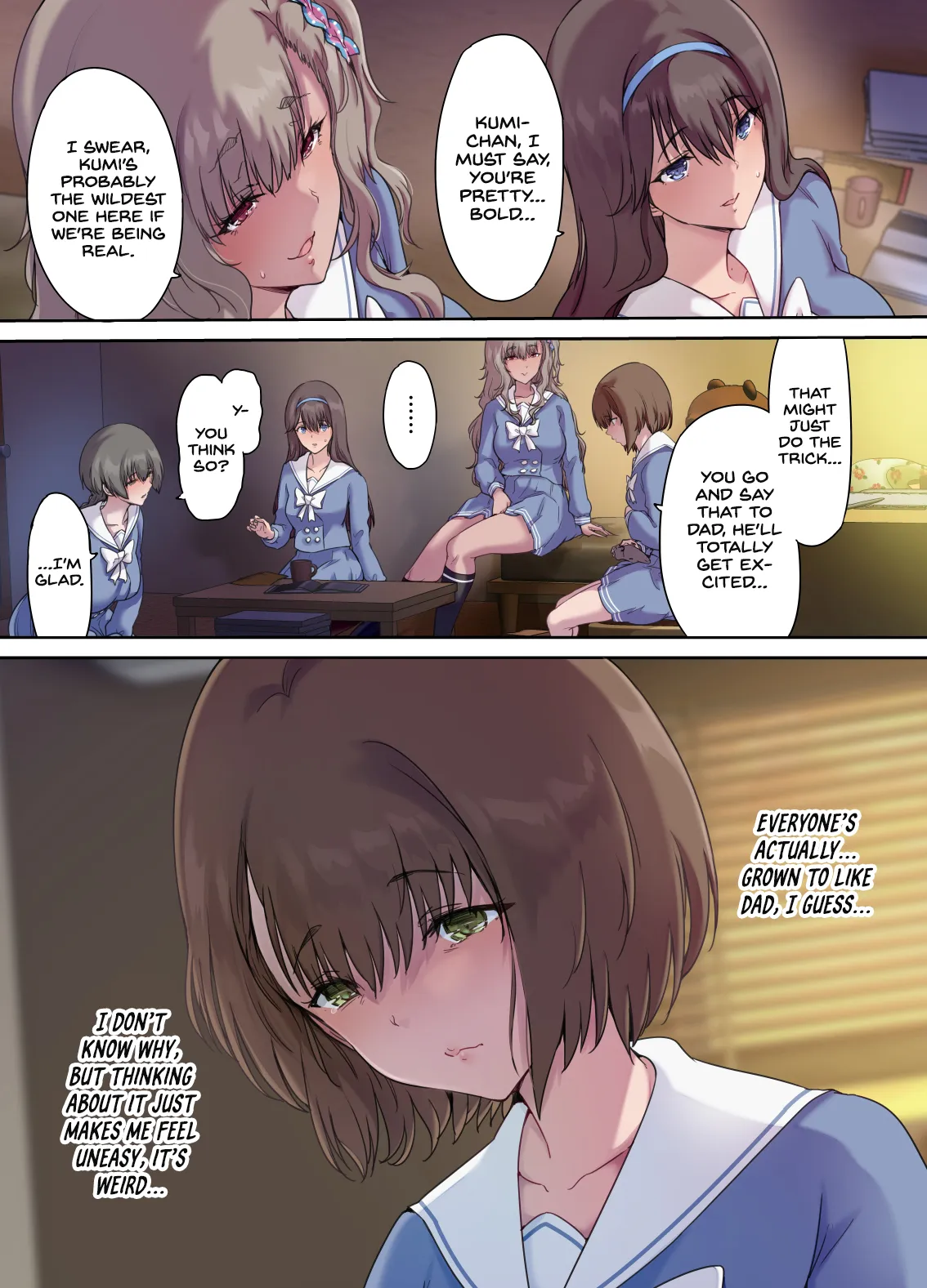 [Kisei Toukyoku (Richard Bahman)]Papa no Shinshitsu wa Musume Tomodachi no Tamariba 4[English] [Project Valvrein] Page 4