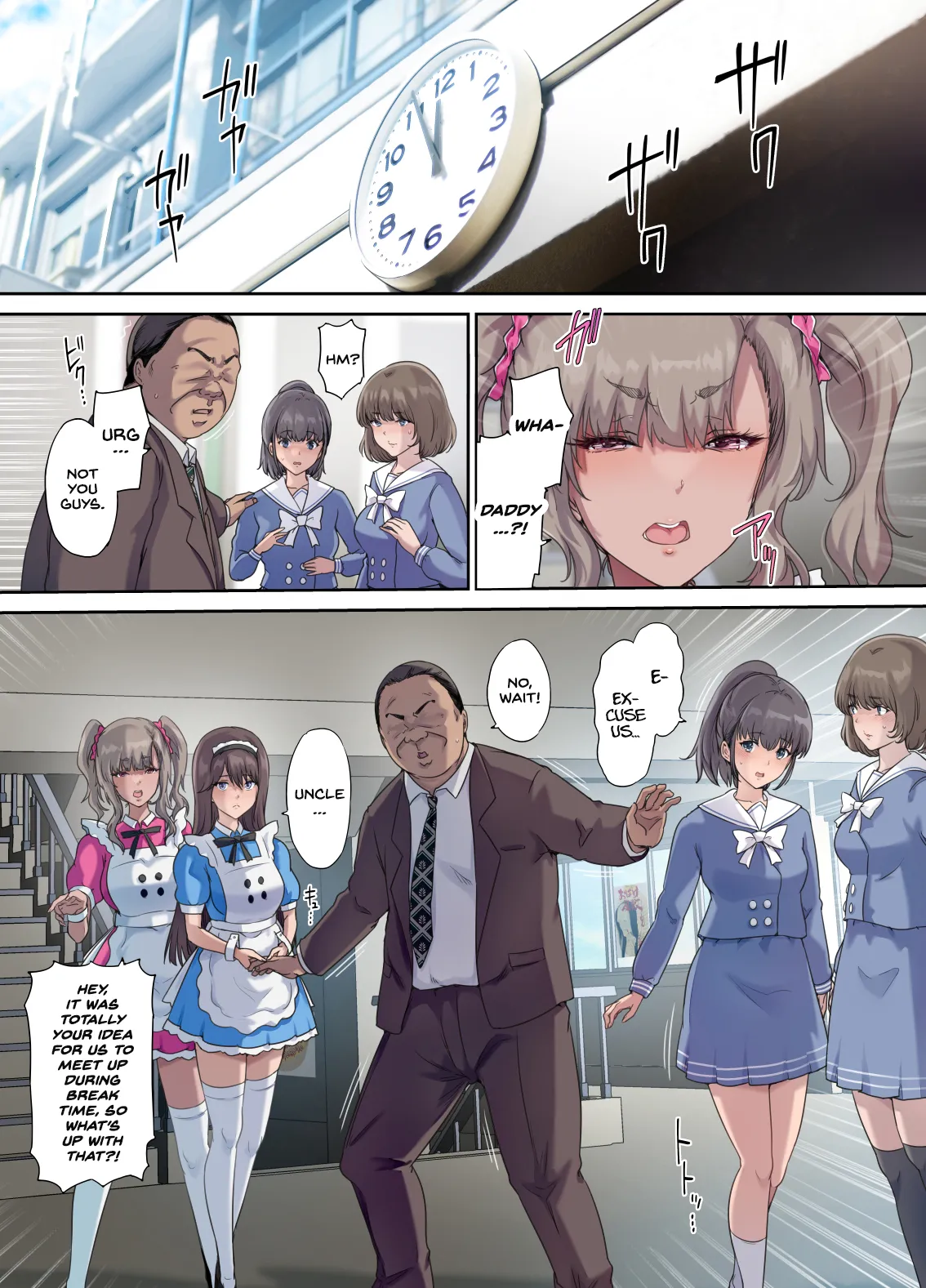 [Kisei Toukyoku (Richard Bahman)]Papa no Shinshitsu wa Musume Tomodachi no Tamariba 5 -Ninshin Houkoku Hen-[English] [Project Valvrein] [Digital] Page 28