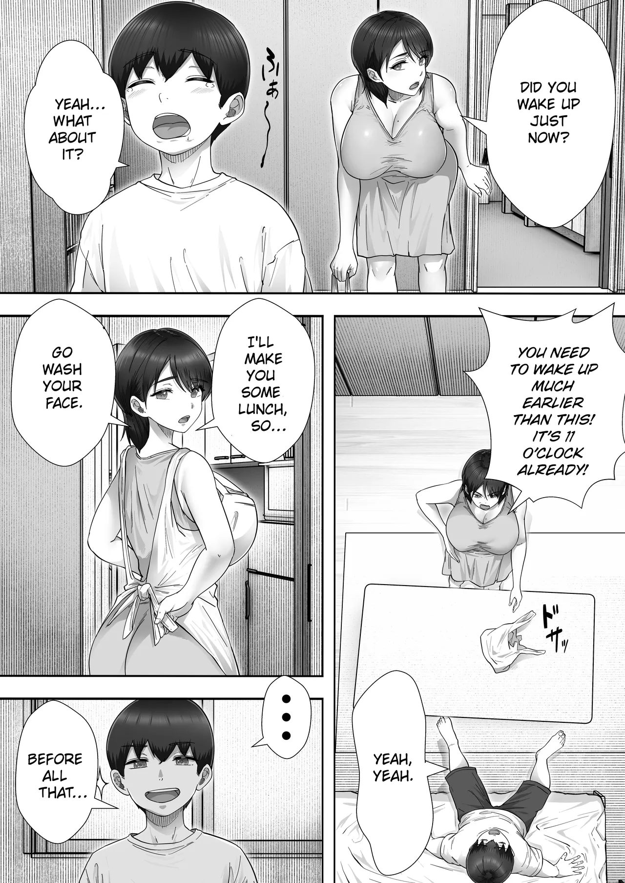 [Tarobaumu]DeliHeal Kaa-chan 3 ~Daisuki na Kaa-chan to Yari Makuri Handousei Seikatsu~ | Call Girl Mom 3: Non-Stop Fucking With My Beloved Mom in Our Almost Live-in Sex Life[English] [Chalklog] [Digital] Page 4