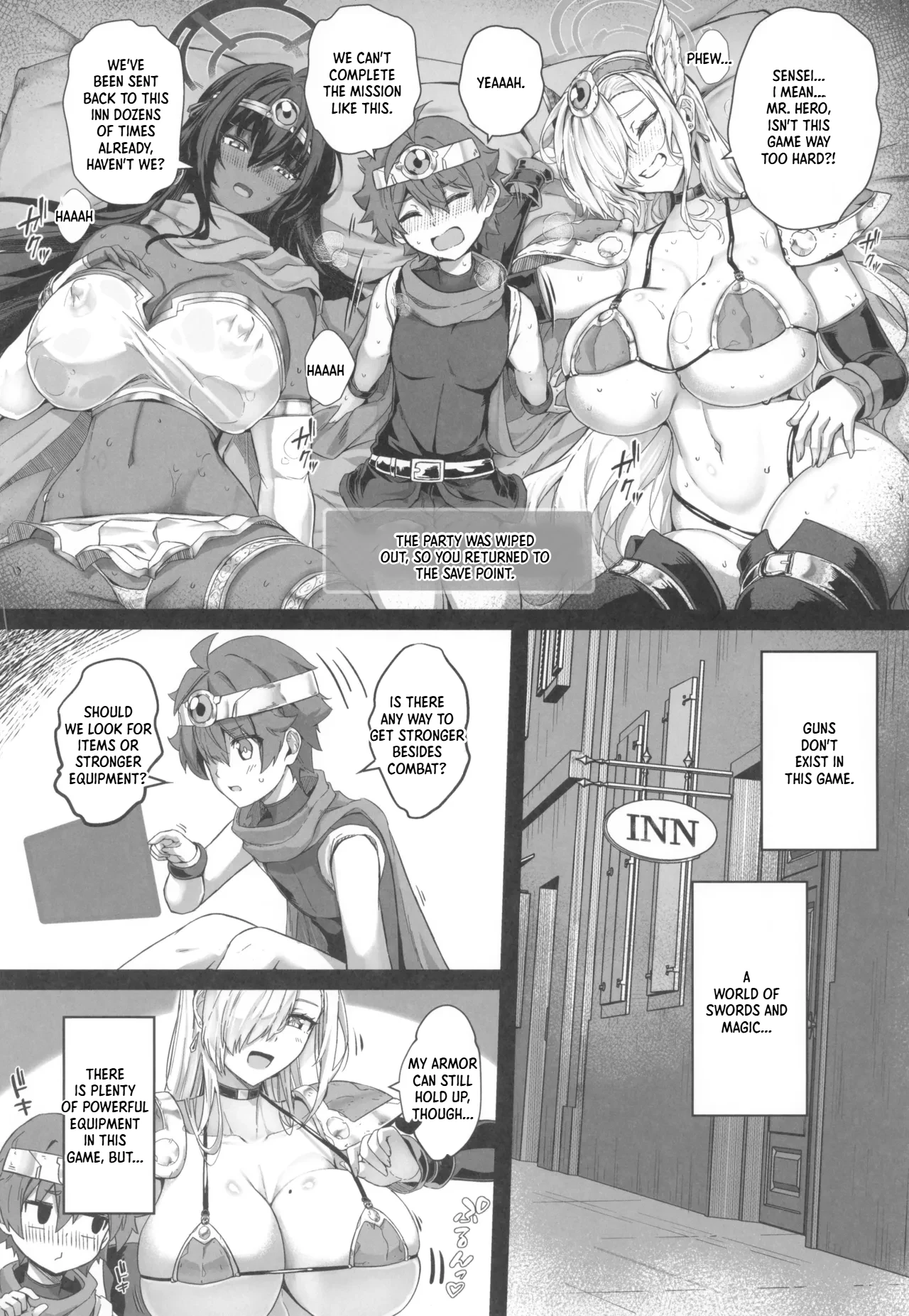 (C107) [Cigar Cat]Sensei Sakusei Party | Sensei's Semen Extraction Party(Blue Archive) [English] [XO Manga] Page 12