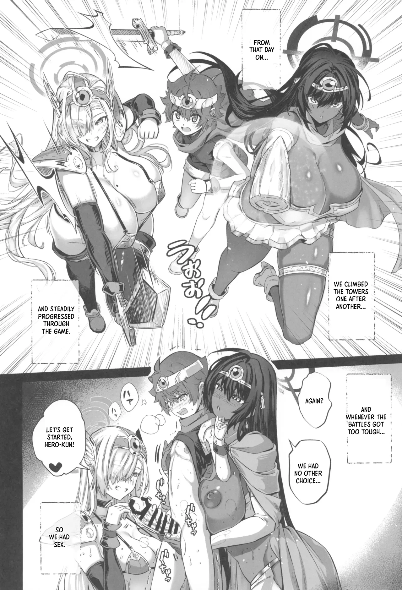 (C107) [Cigar Cat]Sensei Sakusei Party | Sensei's Semen Extraction Party(Blue Archive) [English] [XO Manga] Page 24