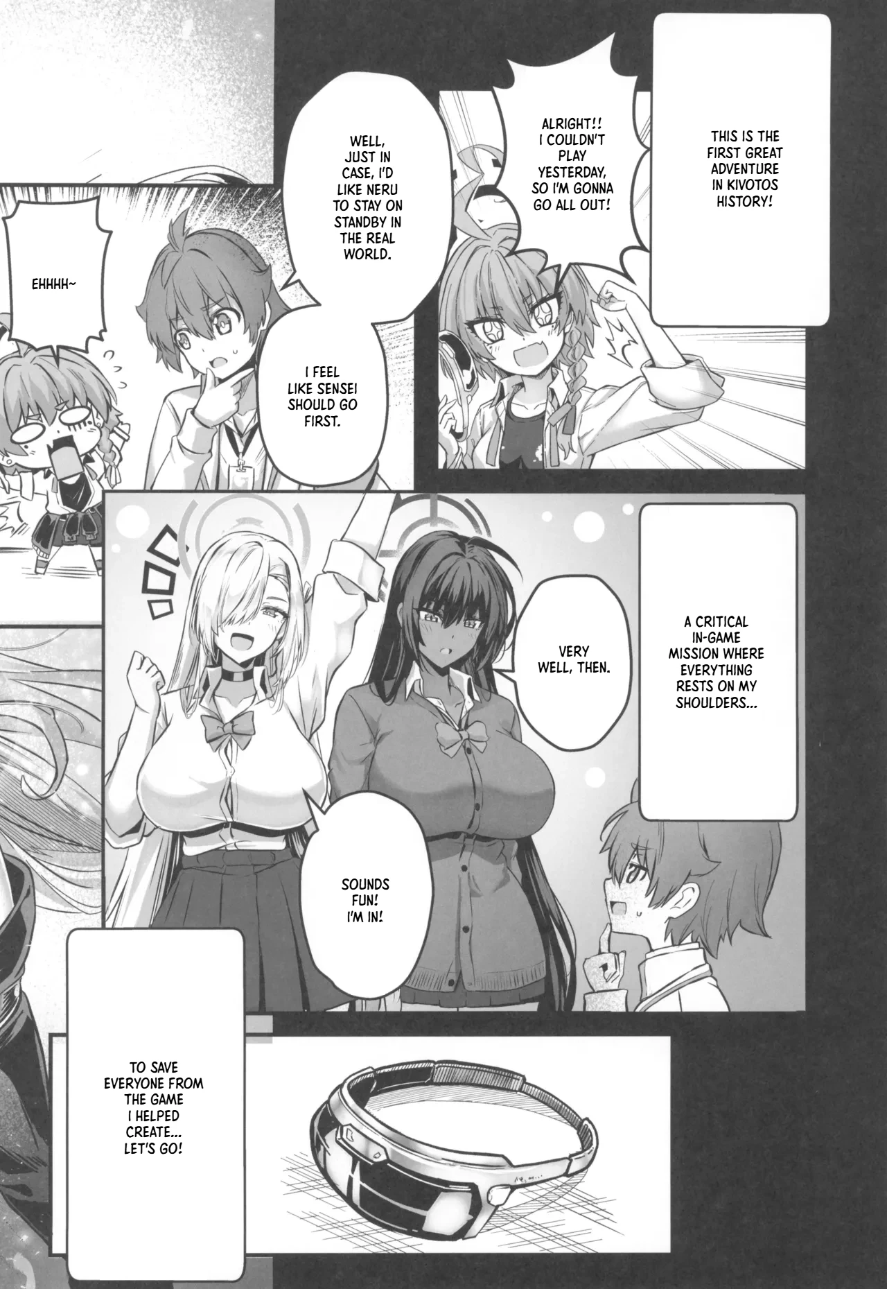 (C107) [Cigar Cat]Sensei Sakusei Party | Sensei's Semen Extraction Party(Blue Archive) [English] [XO Manga] Page 6