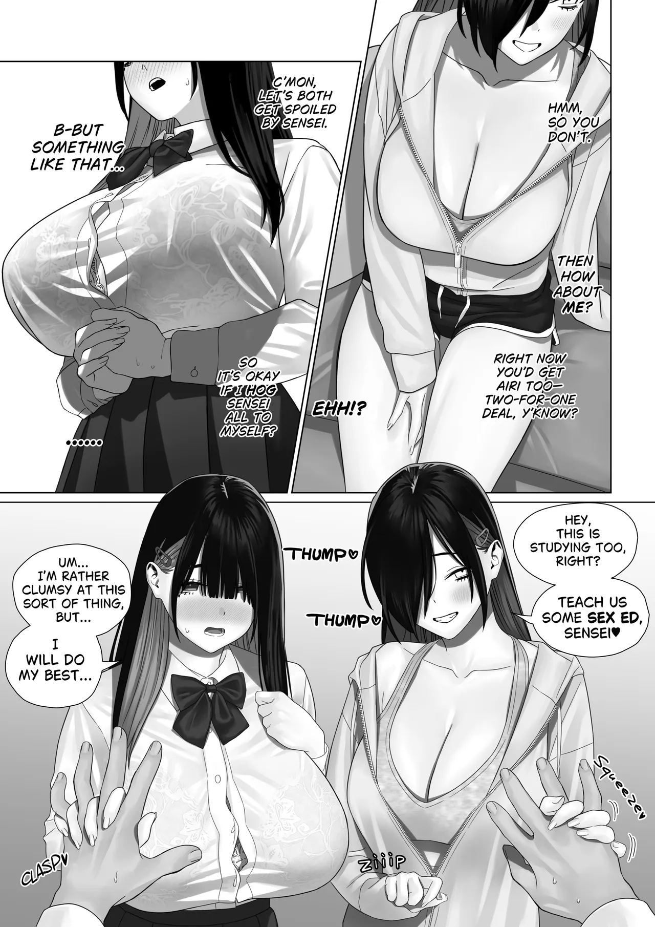 [Strekoza (Arakige Tanji)]Bakunyuu Shimai ni Oshiekomu | Training the Busty Sisters[English] Page 116