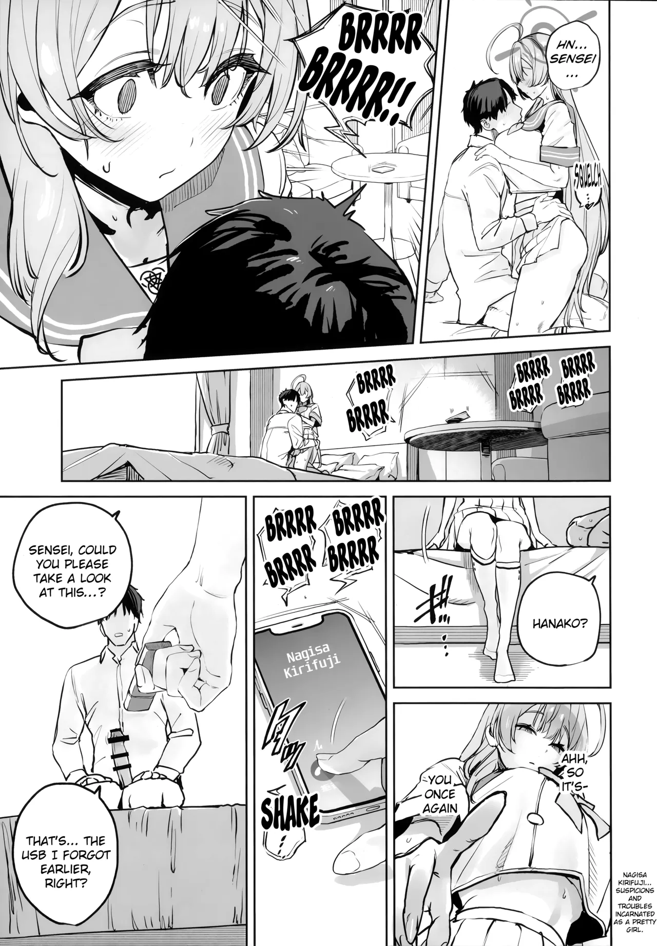 (C107) [Kawaraya-Koubou (Kawaraya)]Urawa Hanako no Shiawase na Seikatsu | Hanako Urawa's Happy Sex Life(Blue Archive) [English] [Literally Starving] Page 15