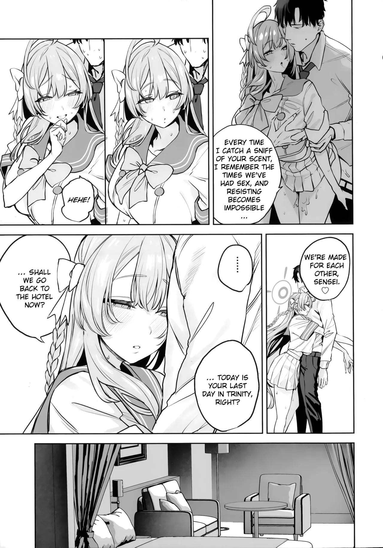 (C107) [Kawaraya-Koubou (Kawaraya)]Urawa Hanako no Shiawase na Seikatsu | Hanako Urawa's Happy Sex Life(Blue Archive) [English] [Literally Starving] Page 23