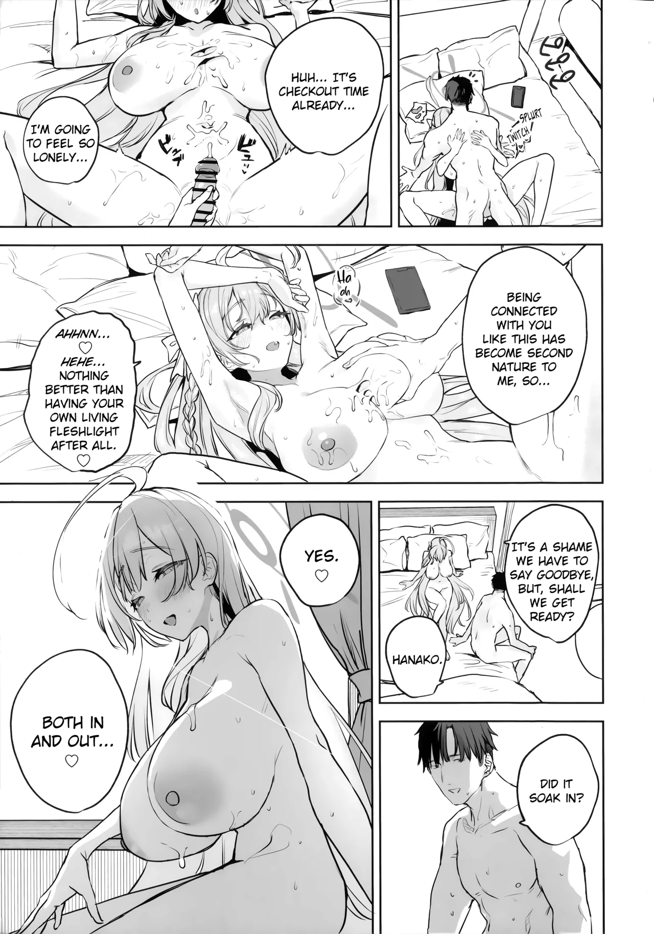 (C107) [Kawaraya-Koubou (Kawaraya)]Urawa Hanako no Shiawase na Seikatsu | Hanako Urawa's Happy Sex Life(Blue Archive) [English] [Literally Starving] Page 27