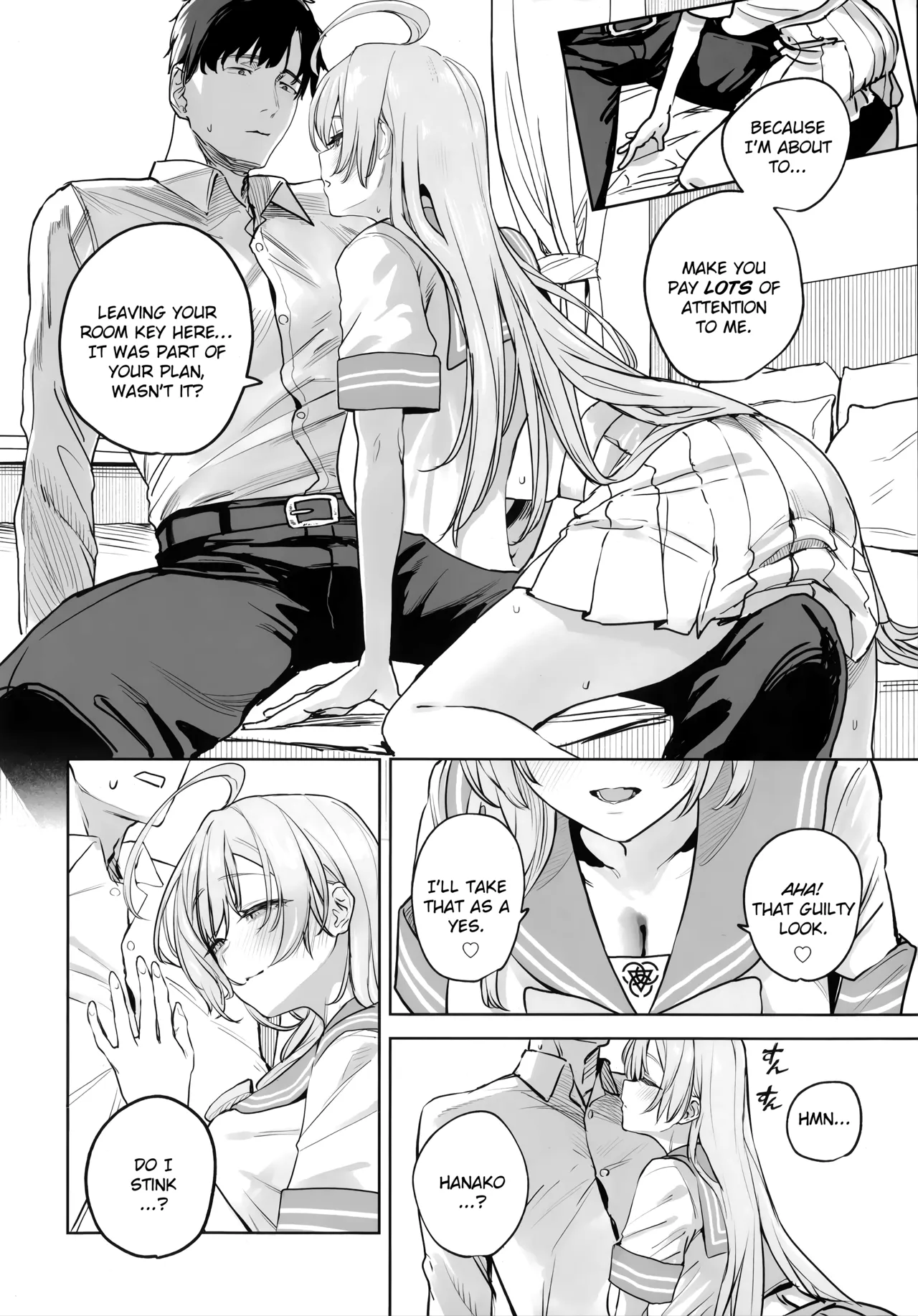 (C107) [Kawaraya-Koubou (Kawaraya)]Urawa Hanako no Shiawase na Seikatsu | Hanako Urawa's Happy Sex Life(Blue Archive) [English] [Literally Starving] Page 8