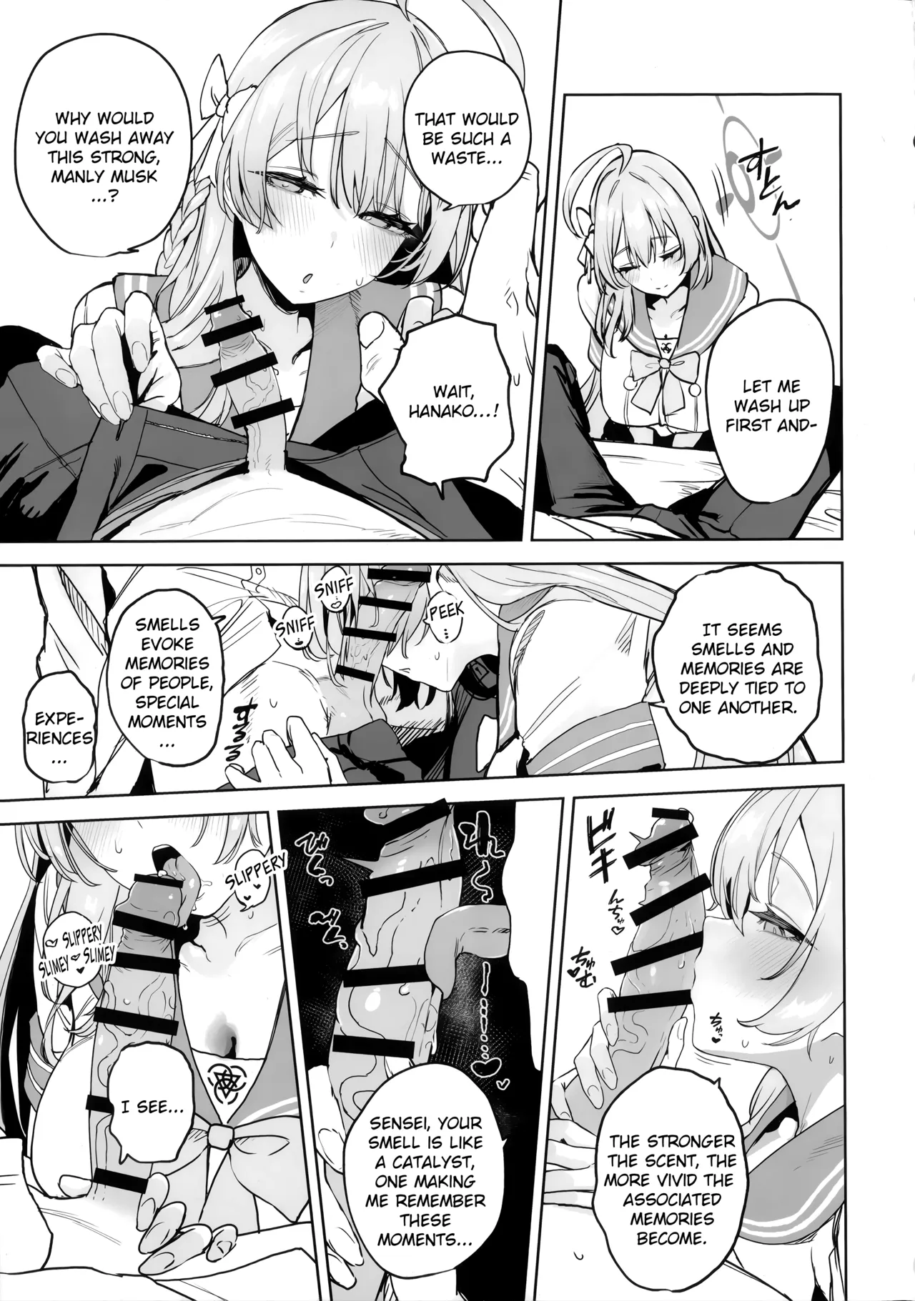 (C107) [Kawaraya-Koubou (Kawaraya)]Urawa Hanako no Shiawase na Seikatsu | Hanako Urawa's Happy Sex Life(Blue Archive) [English] [Literally Starving] Page 9
