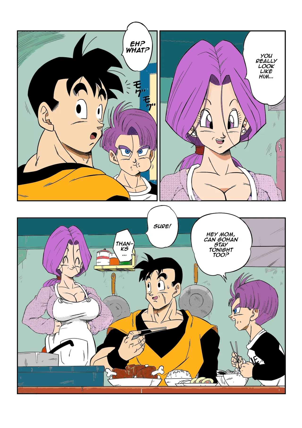 [Yamamoto]lots of sex in the future! Bulma and Gohan manga colors(colorized) [Decensored] Page 3