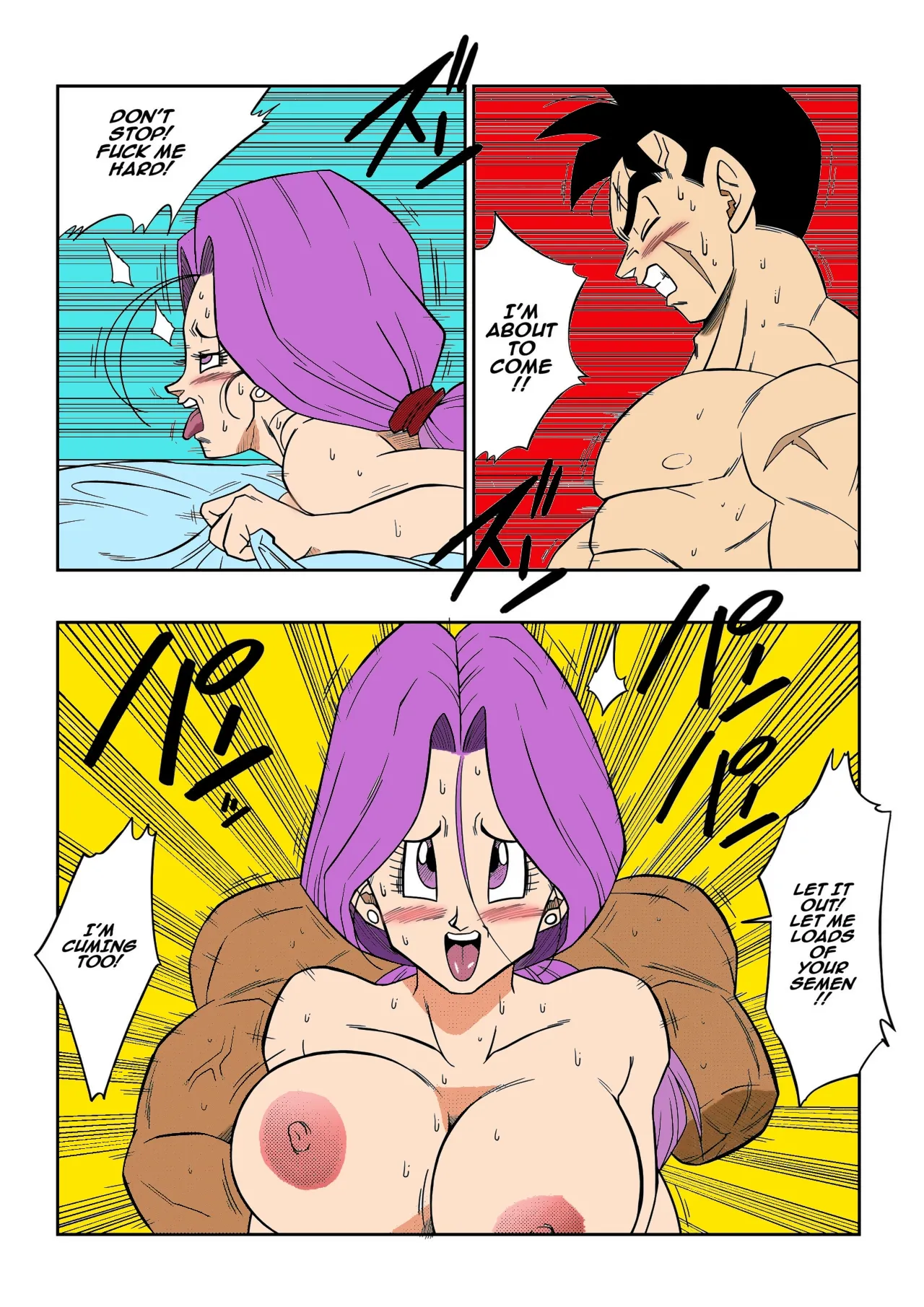 [Yamamoto]lots of sex in the future! Bulma and Gohan manga colors(colorized) [Decensored] Page 8