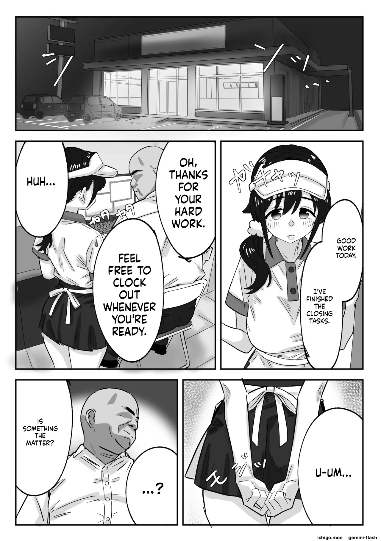 [mon oncle (Oncle)]The Story of How I Covered My Daughter's Shift at Work and Got Sexually Awakened by the Manager[MTL] Page 39