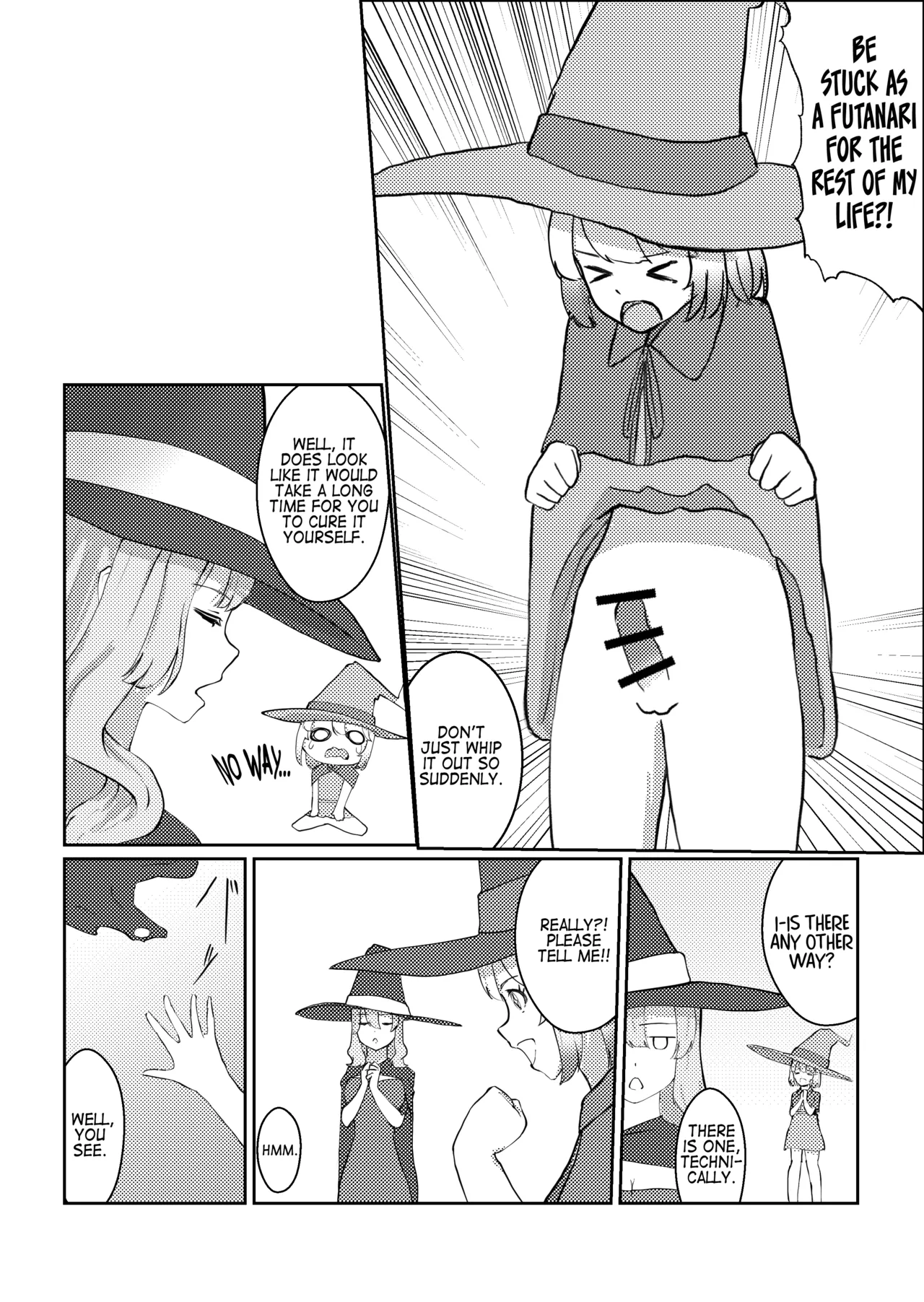 [Futatabi-ya (Futa_tabi)]Futanari ni Natta node Mahou no Shishou ni Naoshite Morau Hanashi | I Turned Into a Futanari, So I Had My Magic Master Cure Me[English] [Castle TL] Page 5