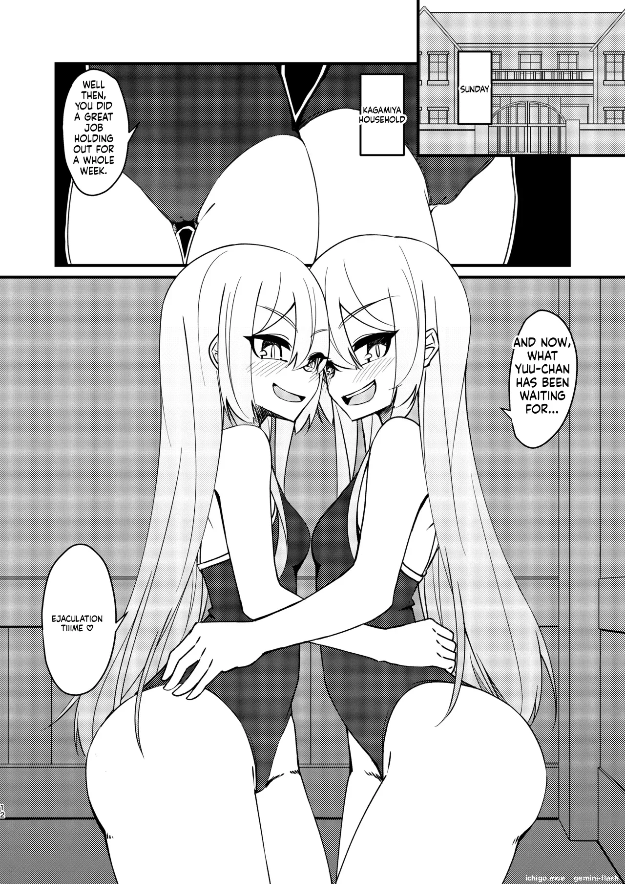 Mikaguuland (Mikagura)] Futanari in kya Musume ga Do-S Futago Shimai ni Omocha ni Sareru Hanashi 2[English] [SCANMTL] [Digital] Page 11