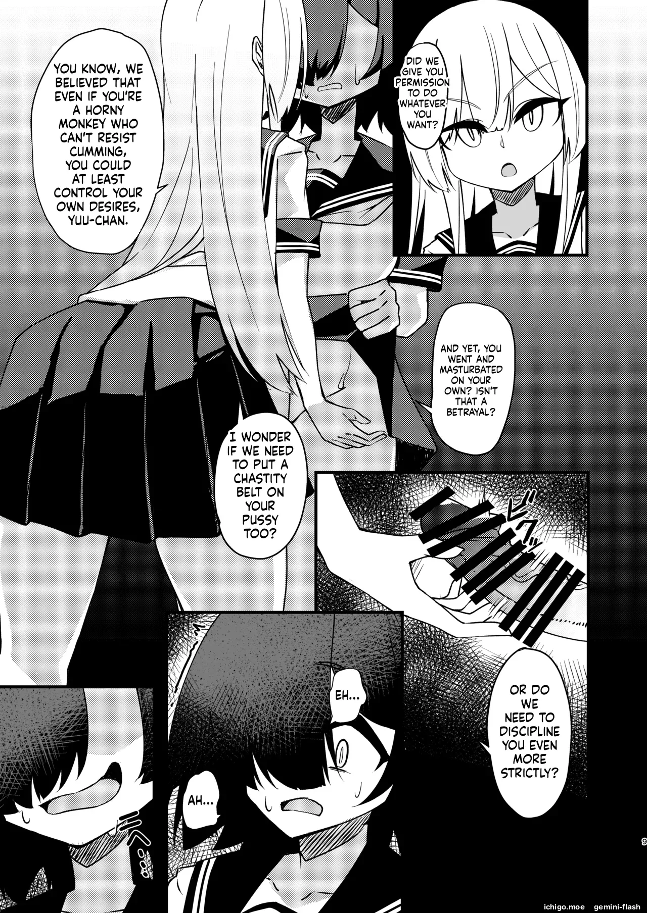 Mikaguuland (Mikagura)] Futanari in kya Musume ga Do-S Futago Shimai ni Omocha ni Sareru Hanashi 2[English] [SCANMTL] [Digital] Page 8
