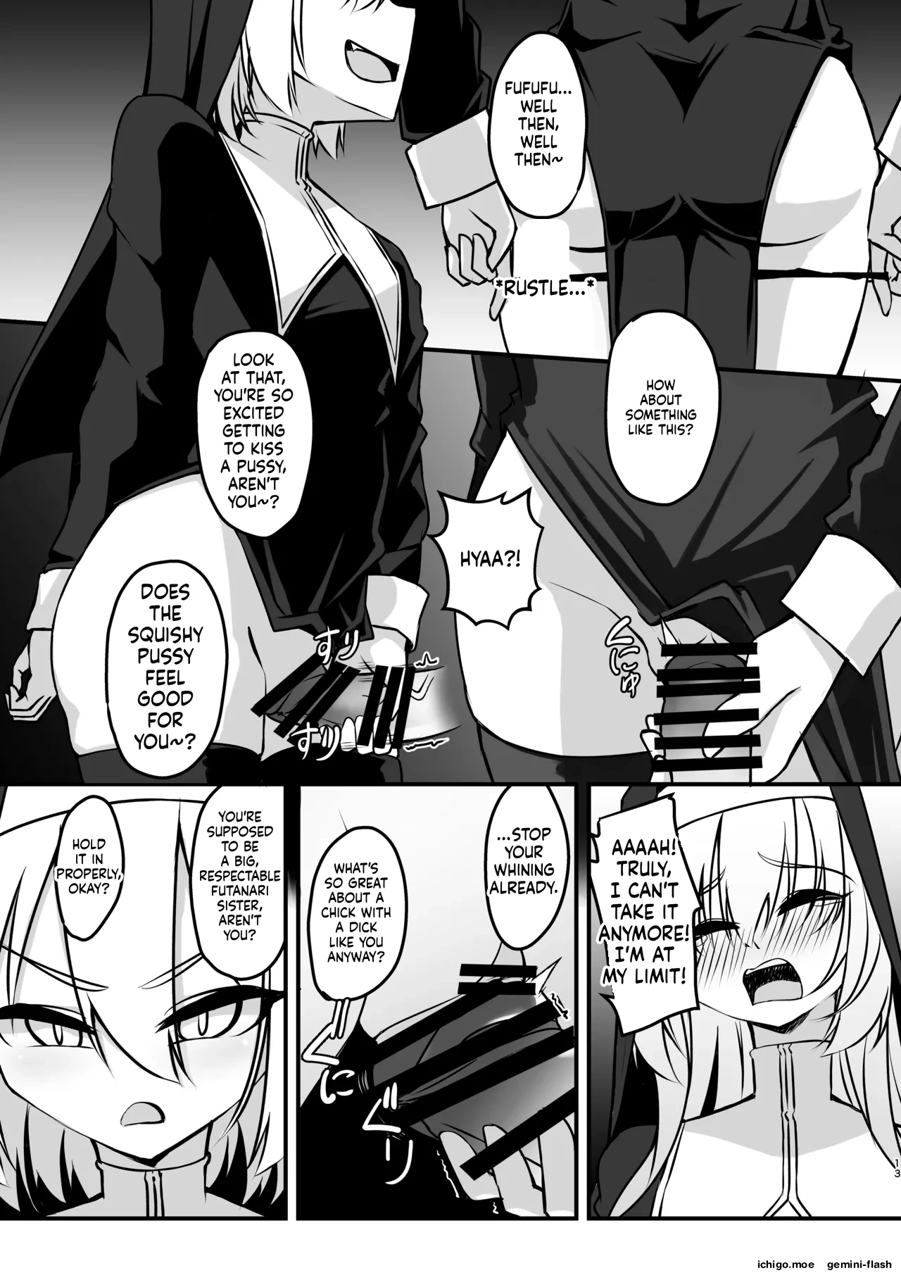 [Mikaguuland (Mikagura)]Futanari Sister Jibatsu Koukai Ruined Orgasm Onanie[English] [SCANMTL] [Digital] Page 12