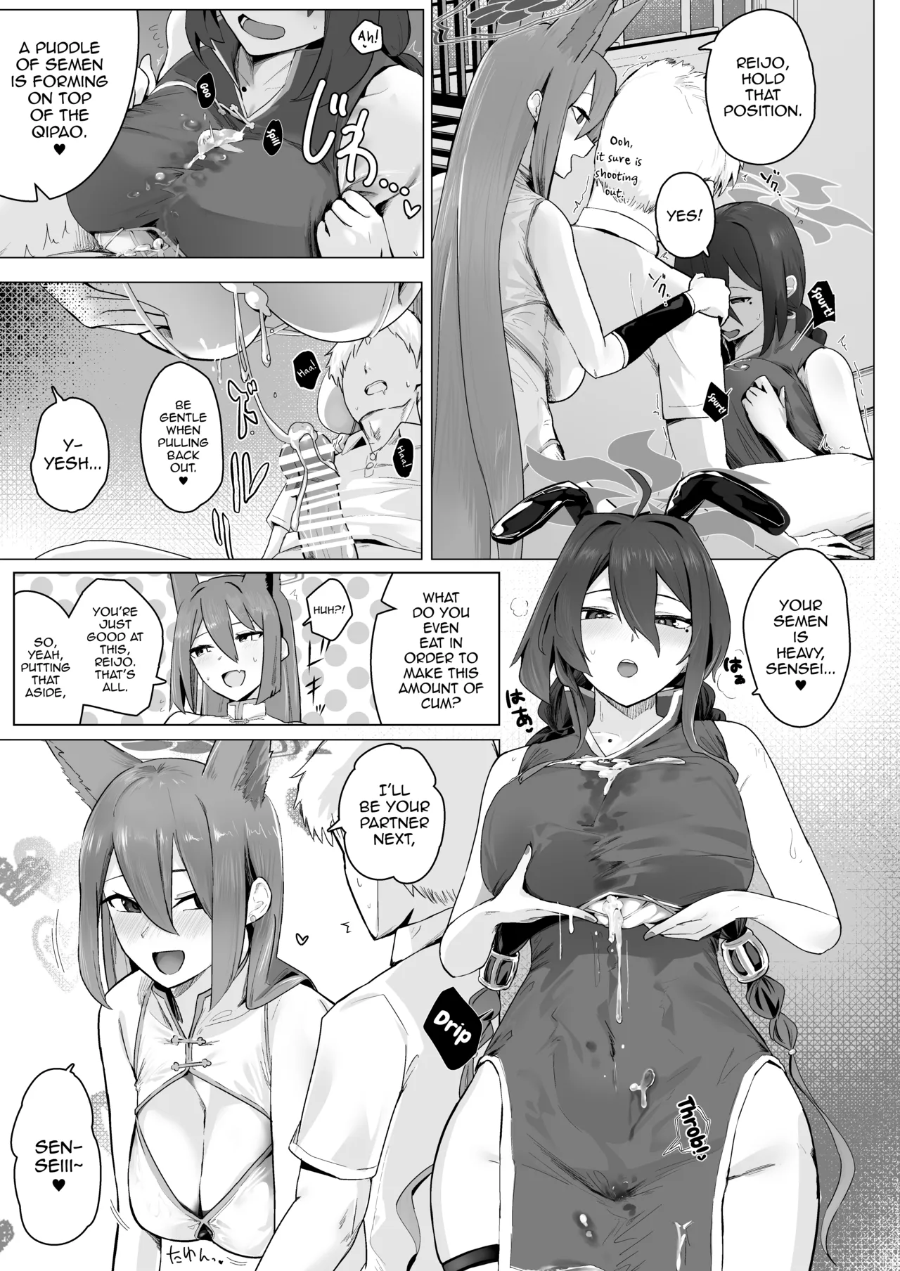 [Futo Fukutsu (Oza)]Soushi Souai Seito-tachi ni Ippouteki ni Shiboritorarechau Hon 2 | A Book About Being Drained One-sidedly by Students in Mutual Love 2(Blue Archive) [English] [mysterymeat3] [Digital] Page 26