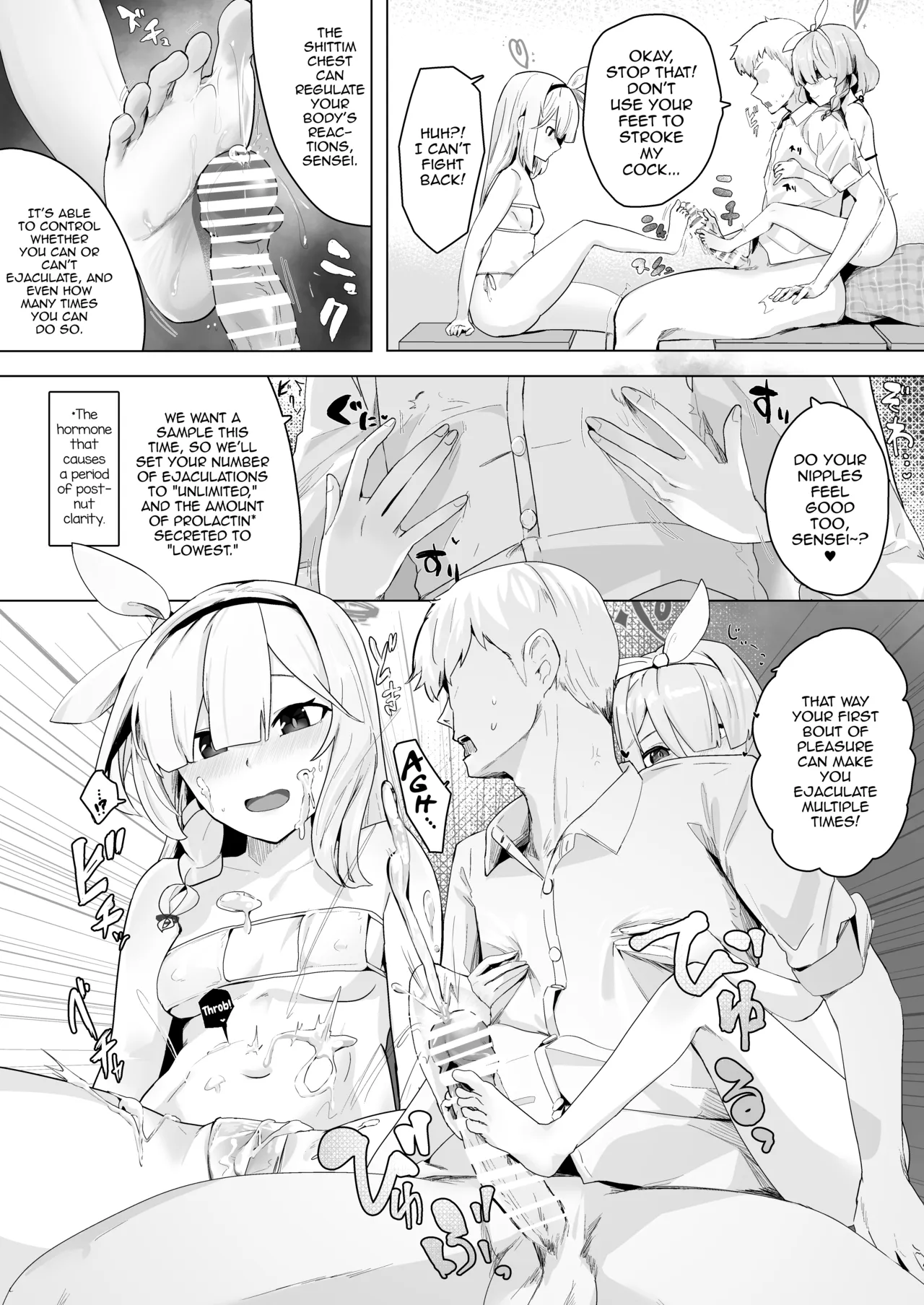 [Futo Fukutsu (Oza)]Soushi Souai Seito-tachi ni Ippouteki ni Shiboritorarechau Hon 2 | A Book About Being Drained One-sidedly by Students in Mutual Love 2(Blue Archive) [English] [mysterymeat3] [Digital] Page 5