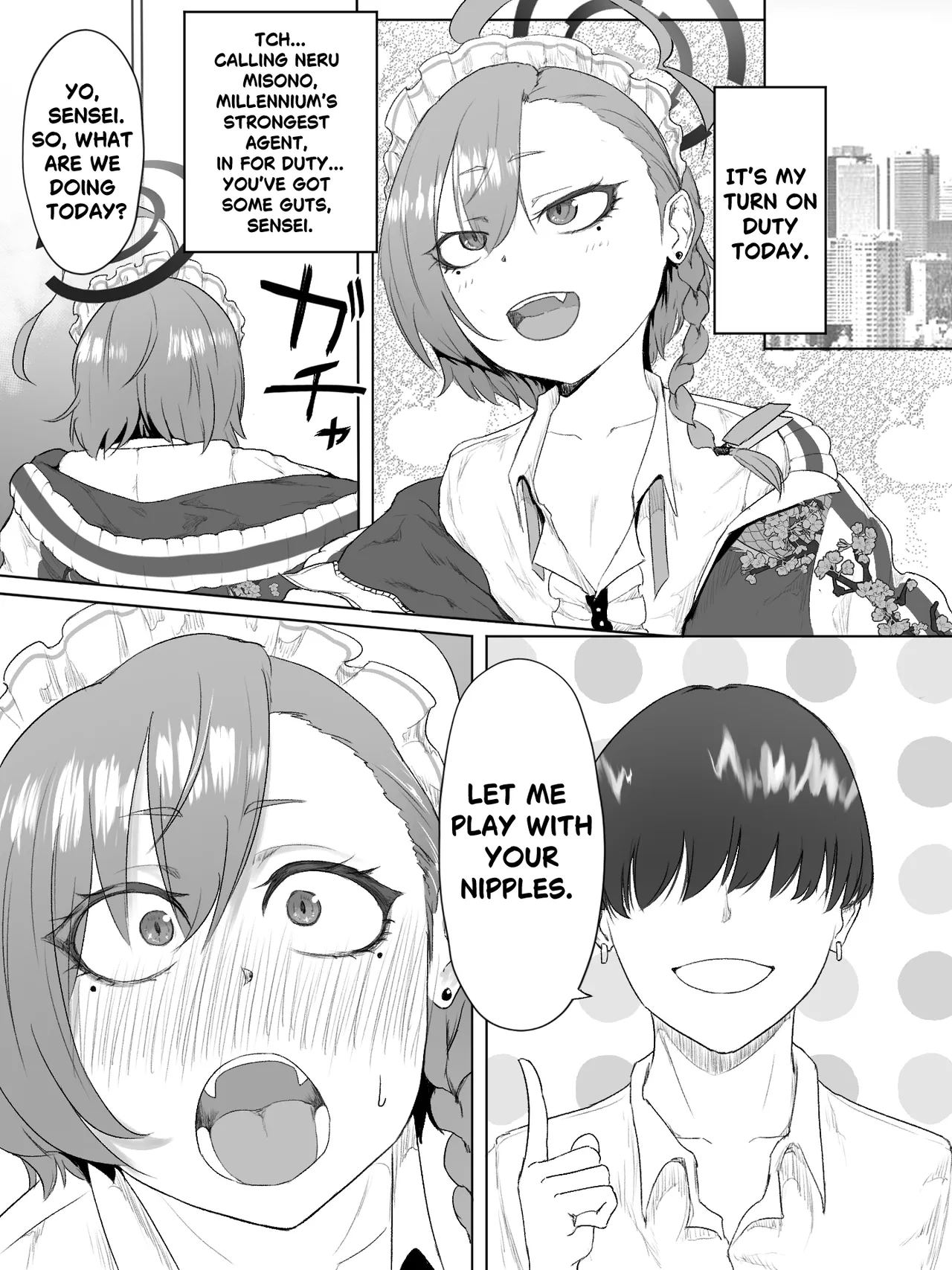[Nakano Hitona]Atashi ga chikubi dake de iki kuru waka nee daro！！(Blue Archive) [Digital] [English] Page 3