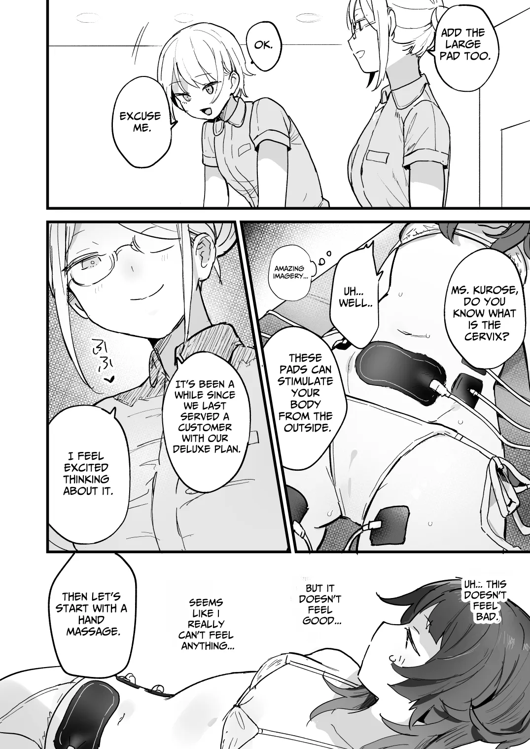 [Hachimitsu Teien (Hiragi Hanika)]Denryuu Massage nanka de Iku Wakenai janai desuka | I Don't Think an Electric Current Massage is Going to Make Me Cum[English] [Turtle Translate] [Digital] Page 10