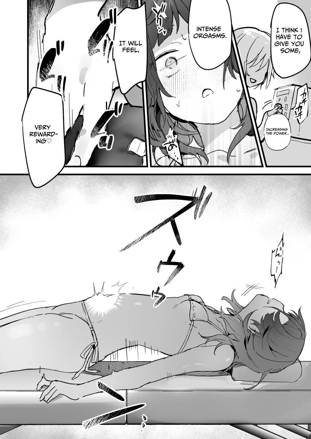 [Hachimitsu Teien (Hiragi Hanika)]Denryuu Massage nanka de Iku Wakenai janai desuka | I Don't Think an Electric Current Massage is Going to Make Me Cum[English] [Turtle Translate] [Digital] Page 12