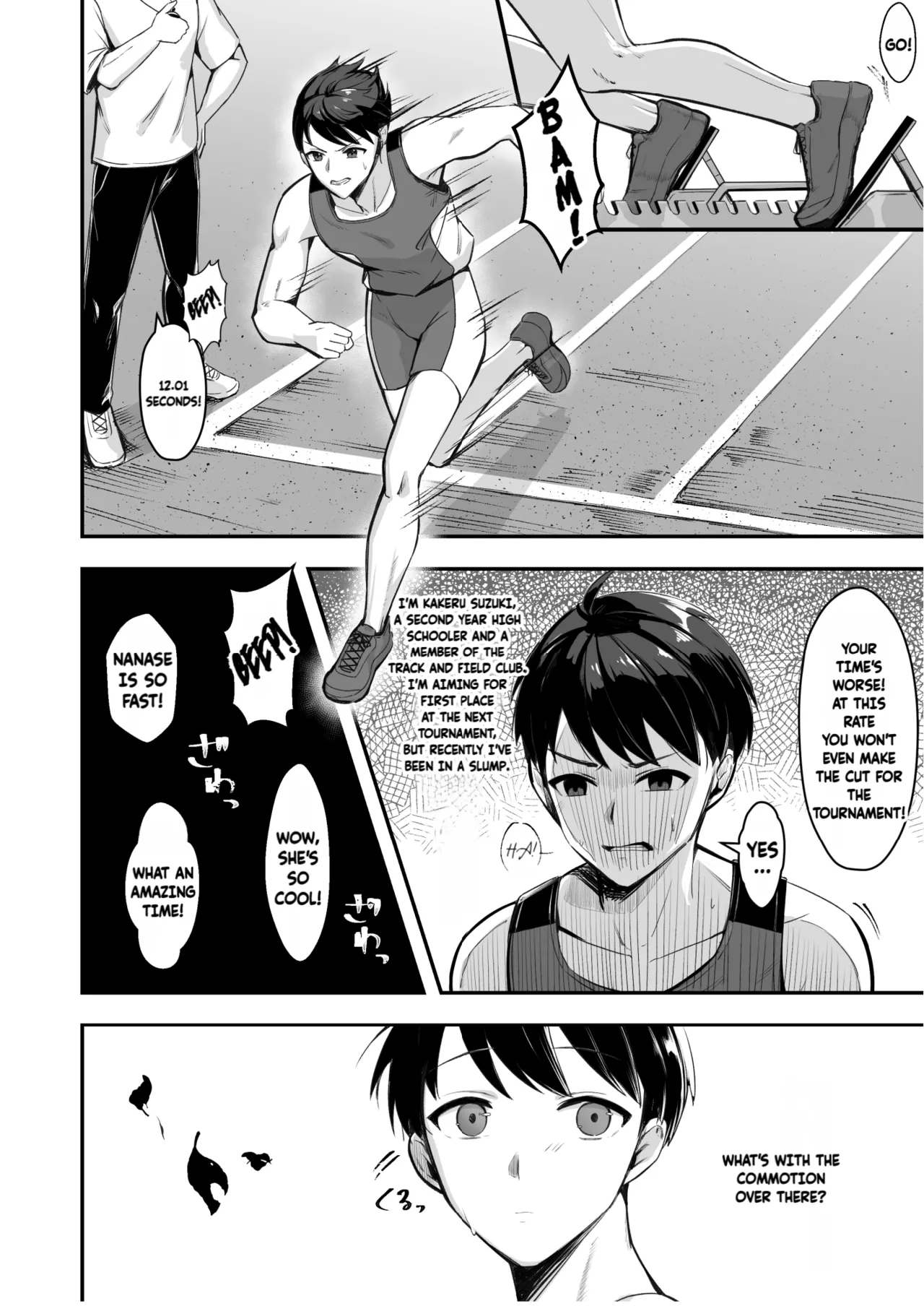 [Azarashi no Otoshimono (Marumai)]Bakunyuu na Rikujoubu no Kanojo, Senpai ni wa Sakaraemasen | The Track and Field Girl with the Huge Boobs Can't Disobey Her Senpai![English] [Decensored] Page 3