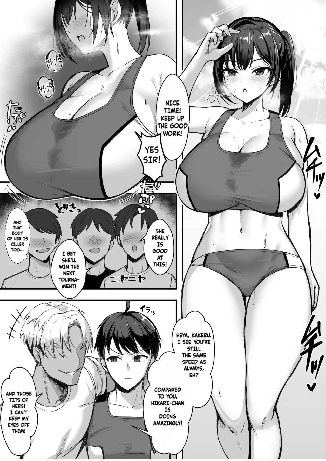 [Azarashi no Otoshimono (Marumai)]Bakunyuu na Rikujoubu no Kanojo, Senpai ni wa Sakaraemasen | The Track and Field Girl with the Huge Boobs Can't Disobey Her Senpai![English] [Decensored] Page 4