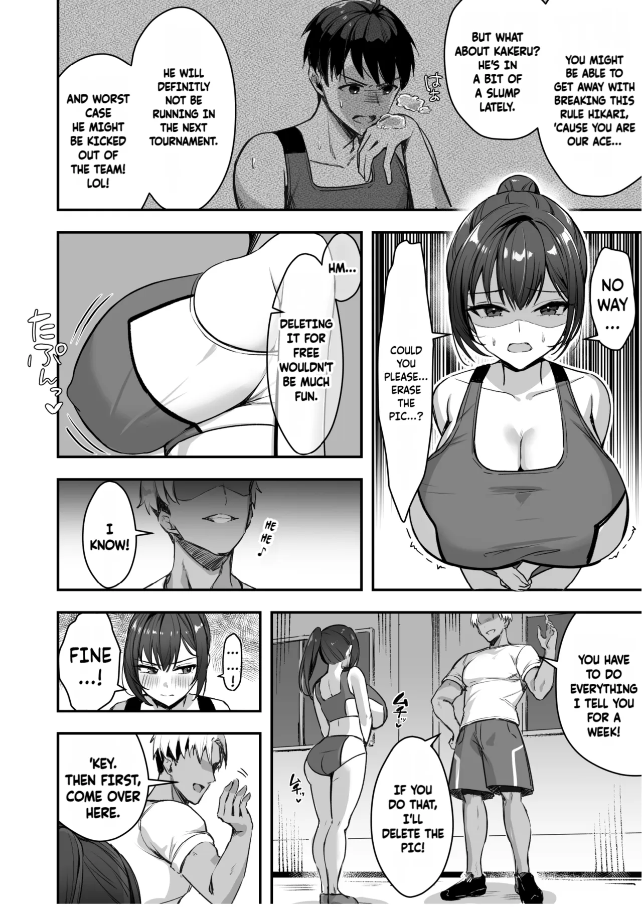 [Azarashi no Otoshimono (Marumai)]Bakunyuu na Rikujoubu no Kanojo, Senpai ni wa Sakaraemasen | The Track and Field Girl with the Huge Boobs Can't Disobey Her Senpai![English] [Decensored] Page 9