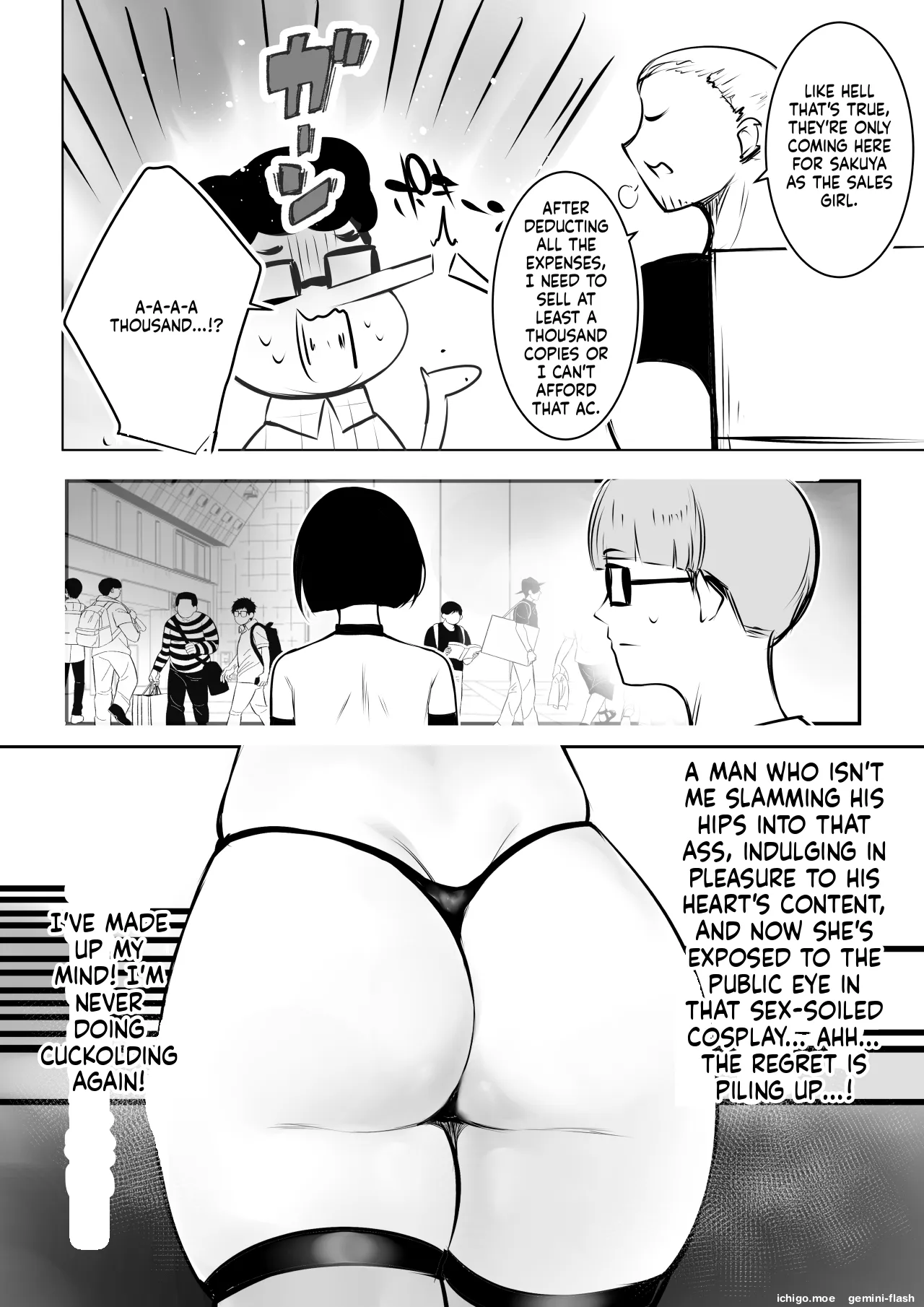 [Akireru Shoujo (Akire)]Hosoi-kun no Kanojo, Netorase OK datte yo 2[English] [MTL] Page 51