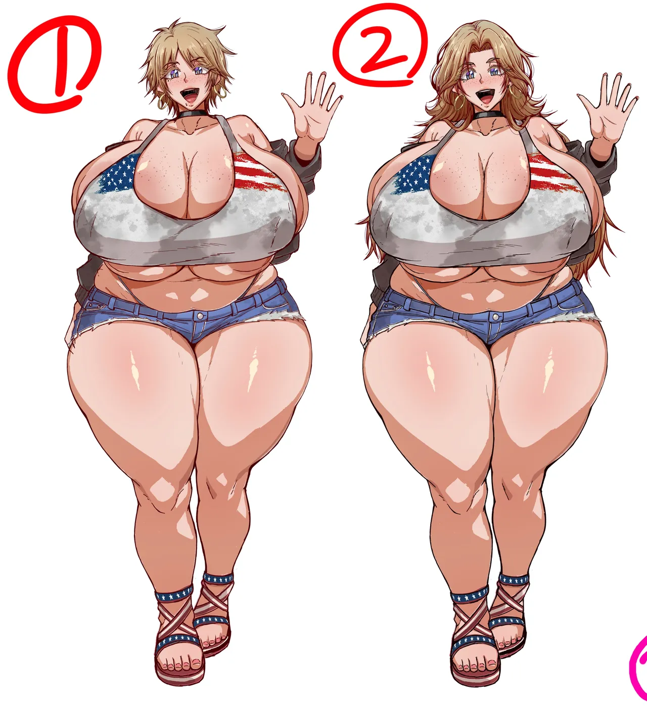 [KAZAMA DoJo (Mucc)]USA Gal to Oppai Burger Ikaga desu ka?[Digital] Page 103