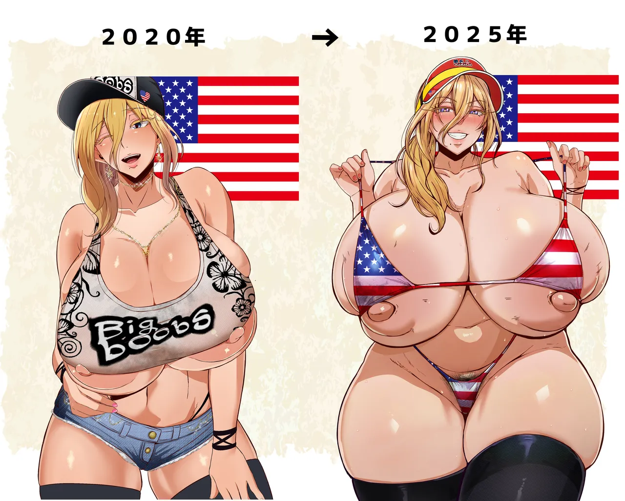 [KAZAMA DoJo (Mucc)]USA Gal to Oppai Burger Ikaga desu ka?[Digital] Page 96