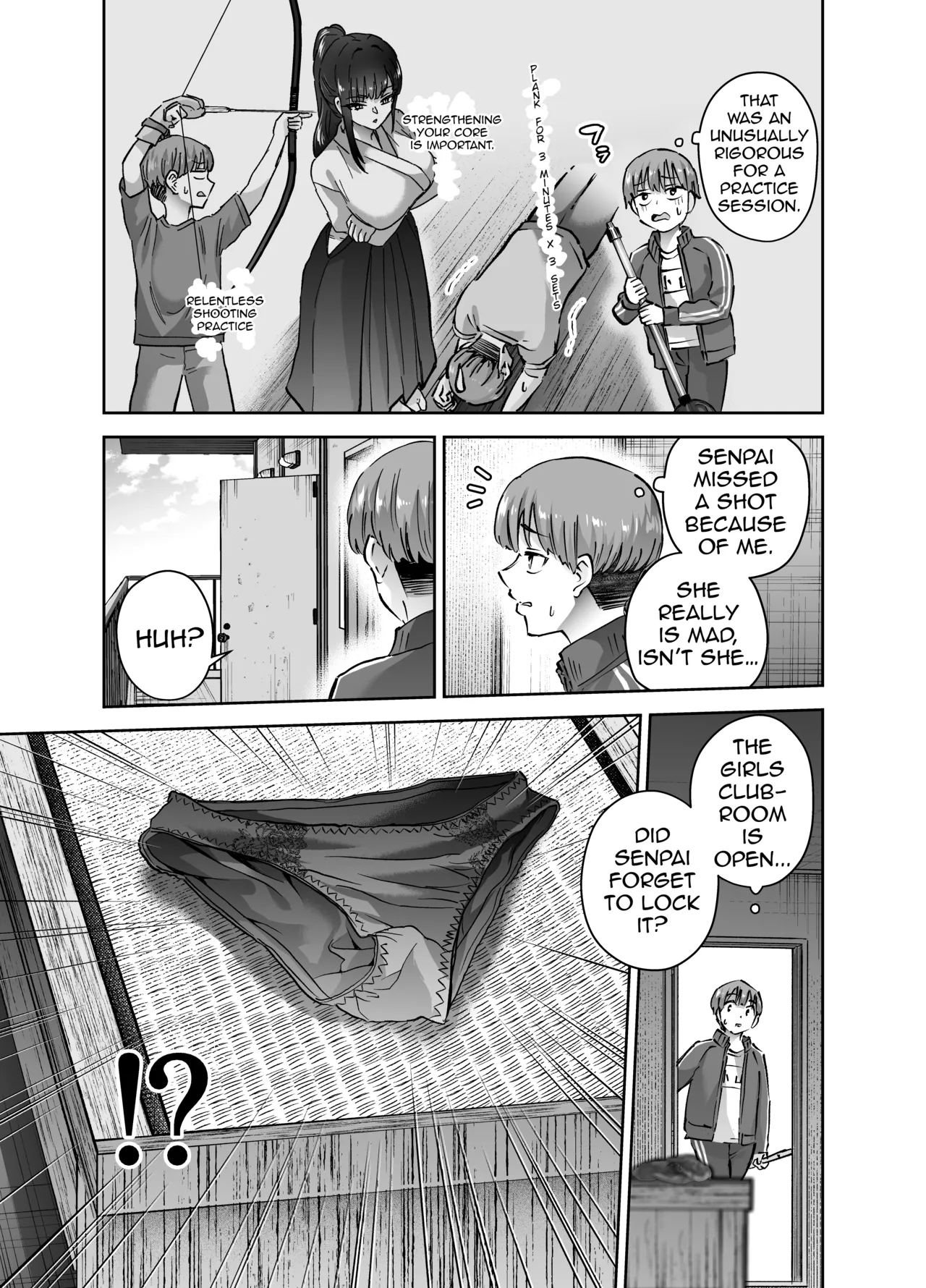[Hanamaru Suke-san (Nuki Uron)]Jitsu wa Mutsuri Kyudo-bu no Senpai ga Ore ni Dake Ecchi o Shikakete Kuru! | Turns Out the Seemingly Reserved Kyudo Club Senpai Only Wants to Have Sex with Me[English] [Decensored] Page 12