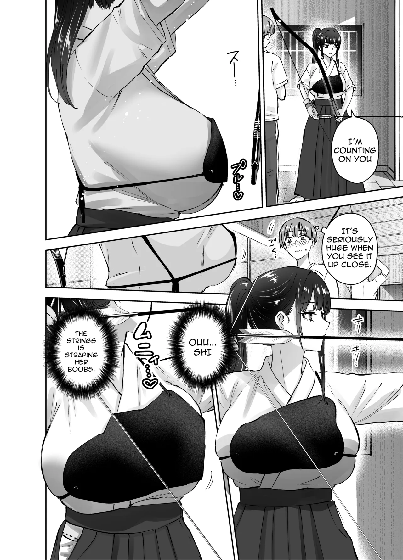 [Hanamaru Suke-san (Nuki Uron)]Jitsu wa Mutsuri Kyudo-bu no Senpai ga Ore ni Dake Ecchi o Shikakete Kuru! | Turns Out the Seemingly Reserved Kyudo Club Senpai Only Wants to Have Sex with Me[English] [Decensored] Page 9