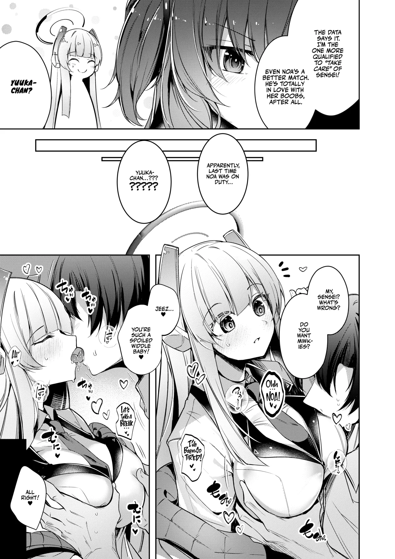 [Midorineko (Midori)]Watashi ga Ichiban Sensei o Sasaete Irun desu kedo????? | I'm Your Number One Student, Right?????(Blue Archive) [English] [Team Rabu2] [Digital] Page 15