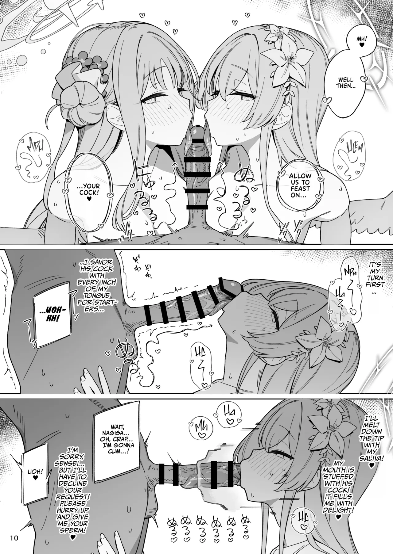 [Enokiya (eno)]Kiyoku Seikototeki na Kyouryokukankei - A Purely Sexual Partnership(Blue Archive) [English] [Team Rabu2] [Digital] Page 9