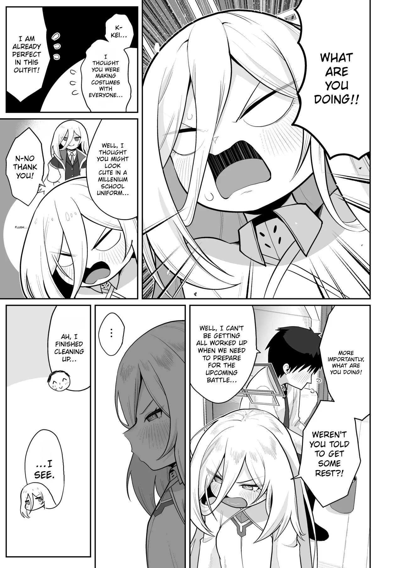 [Owakari Itadaketa darou ka (Umiyamasoze)]Nani ga Kekkanhin da! Saikou Darou ga!! | Defective? She's absolutely perfect!!(Kei-chan, Zenbu Suki) (Blue Archive) [English] [Kei Kei Scans]  [Digital] Page 4