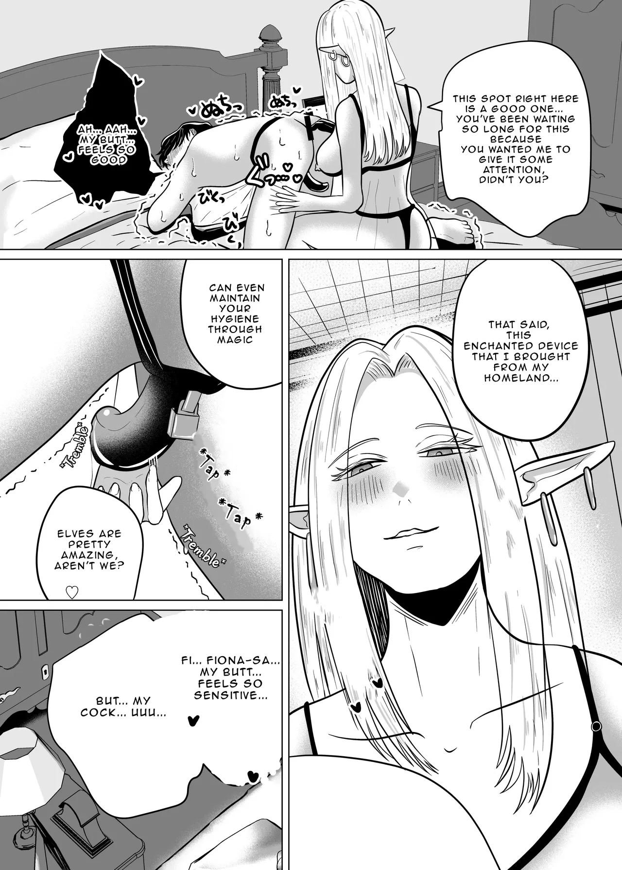 [Gomanjuu Teikoku no Gyakushuu (Manjuuko-san)]Teisoutai Chakuyou Gyaku Anal de Mesuiki Sasetekureru Elf no Onee-san | The Elf Onee-san who's making me wear a Chastity Belt[English] Page 11