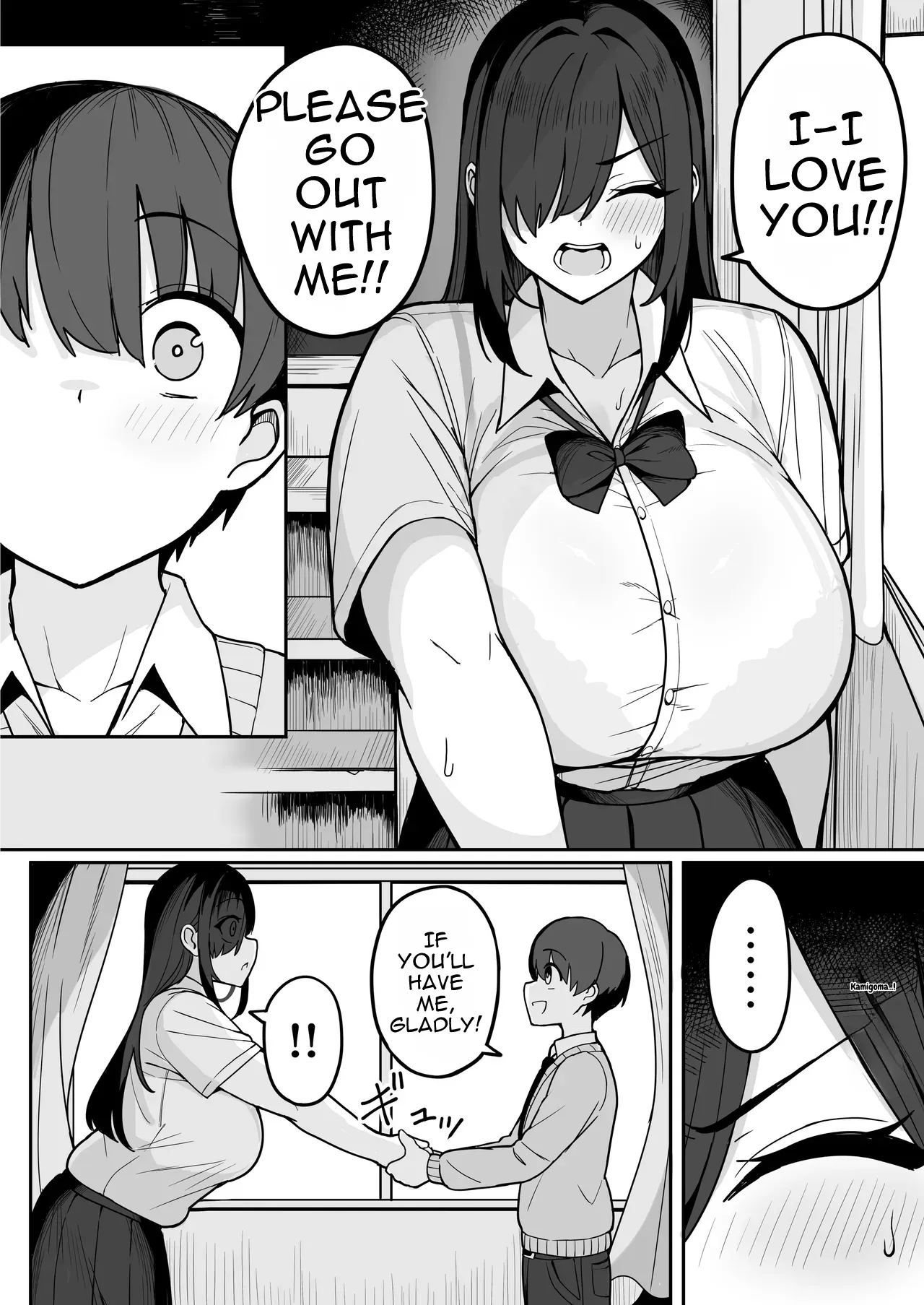 [Fuzuii Undou (Fuzui)]Bakunyuu InCha Doukyuusei ni Kokuhaku sareta node Tsukiattara Tondemonai Seiyoku Obake de Koukaishita Hanashi[English] Page 13