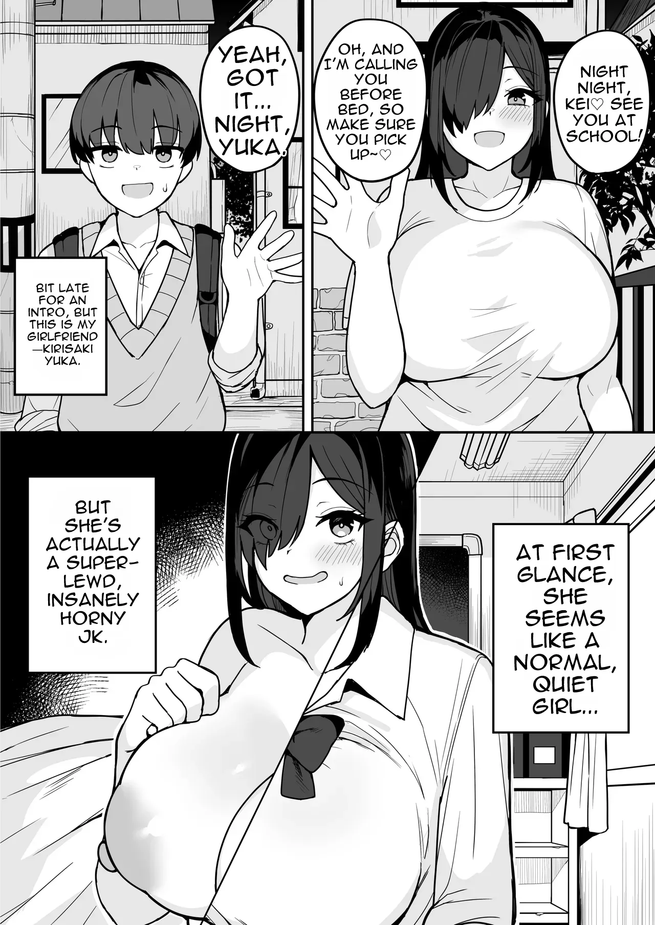 [Fuzuii Undou (Fuzui)]Bakunyuu InCha Doukyuusei ni Kokuhaku sareta node Tsukiattara Tondemonai Seiyoku Obake de Koukaishita Hanashi[English] Page 19