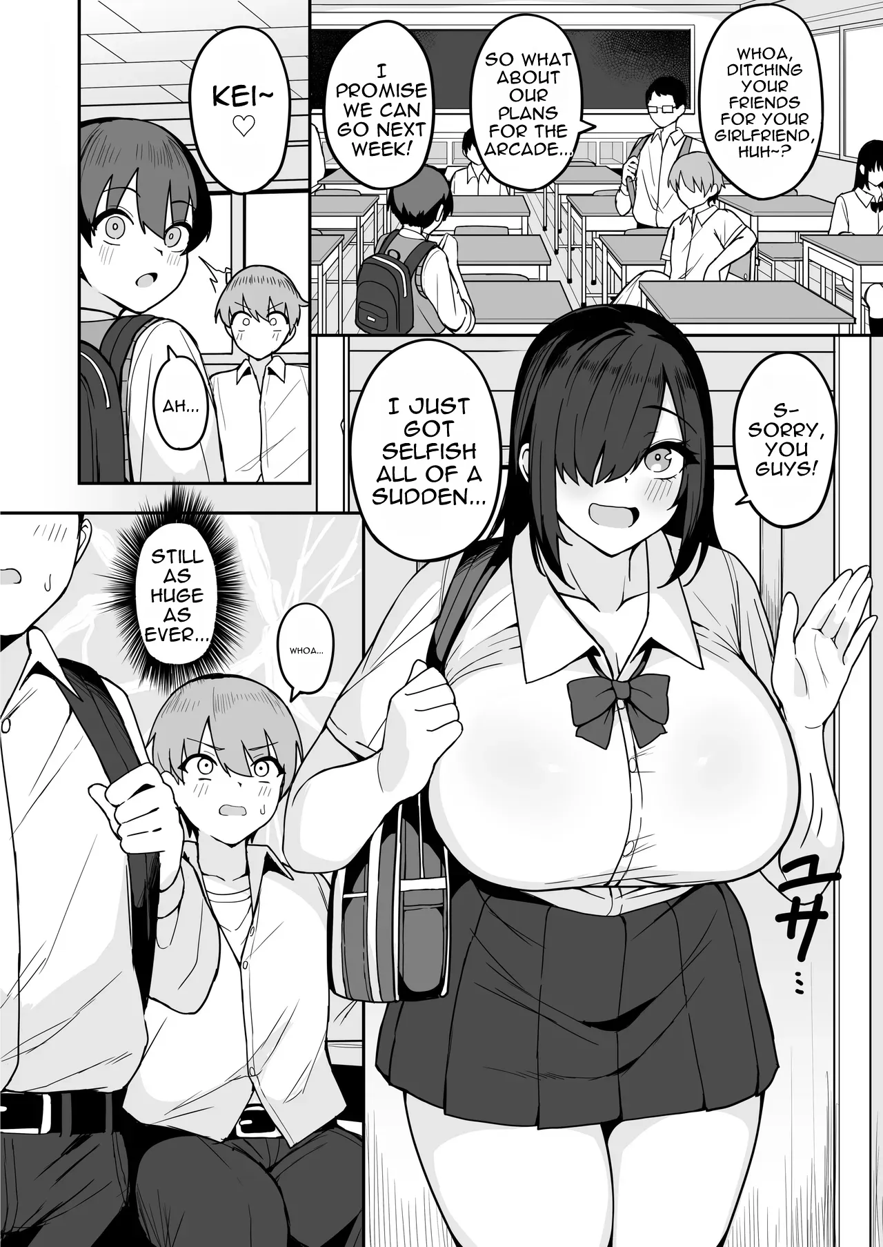 [Fuzuii Undou (Fuzui)]Bakunyuu InCha Doukyuusei ni Kokuhaku sareta node Tsukiattara Tondemonai Seiyoku Obake de Koukaishita Hanashi[English] Page 4