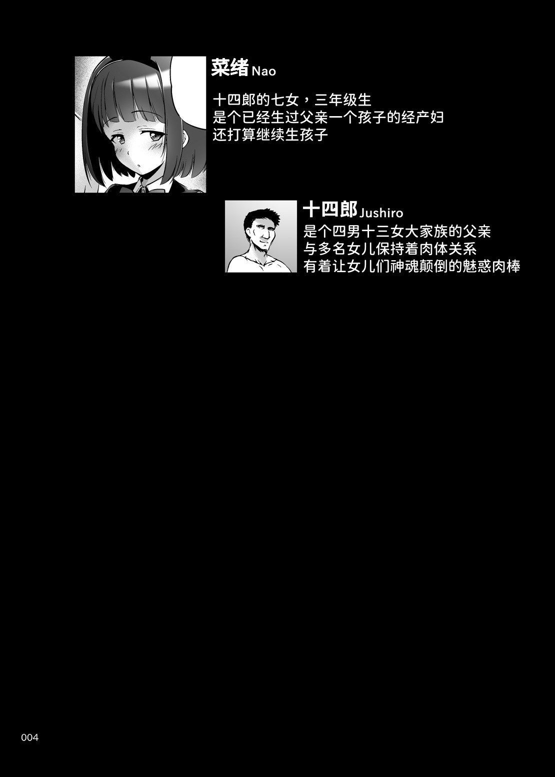 [Kajimura Market (Kajimura Kajima)]Motto Nakadashi! Papa Chin Junkie 3 ~ Gyaku Bunny Tanetsuke & Bote H | 中出!爸爸肉棒 Junkie 菜绪篇时间轴[Chinese] Page 3