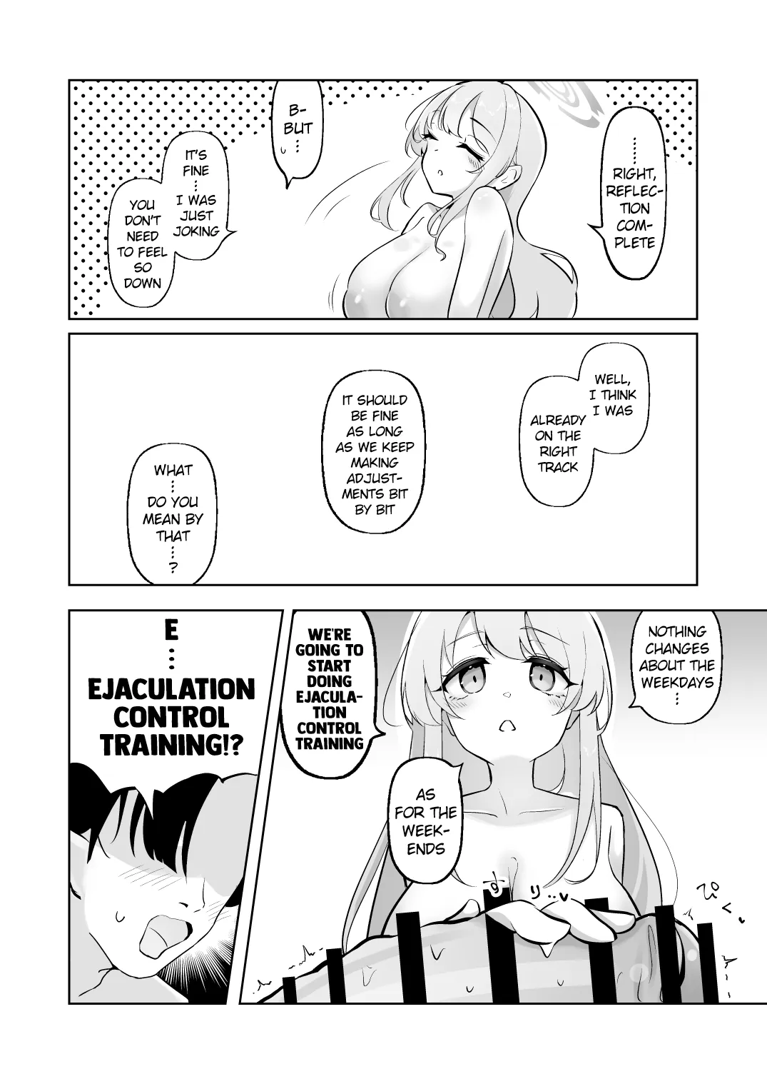 [Wafuerotei (Wafueroi)]Shinkon Eimi to Soku Nuki Doppyun Amaama Seiyoku Kanri Seikatsu | Newlywed Eimi and The Instant Cum Shot, The Lovey-Dovey Libido Control Sex Life(Blue Archive) [English] [Digital] Page 23